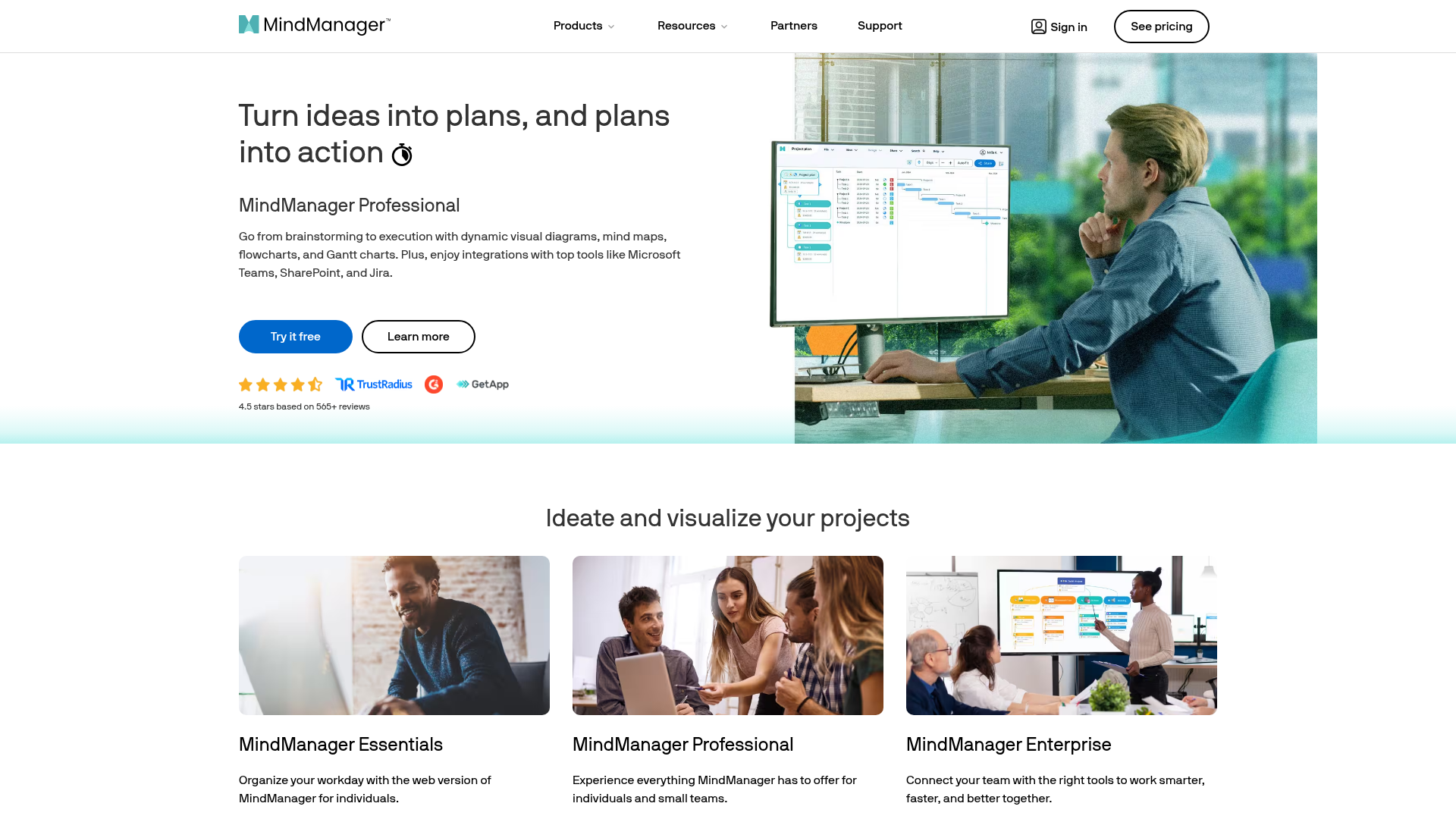 MindManager homepage