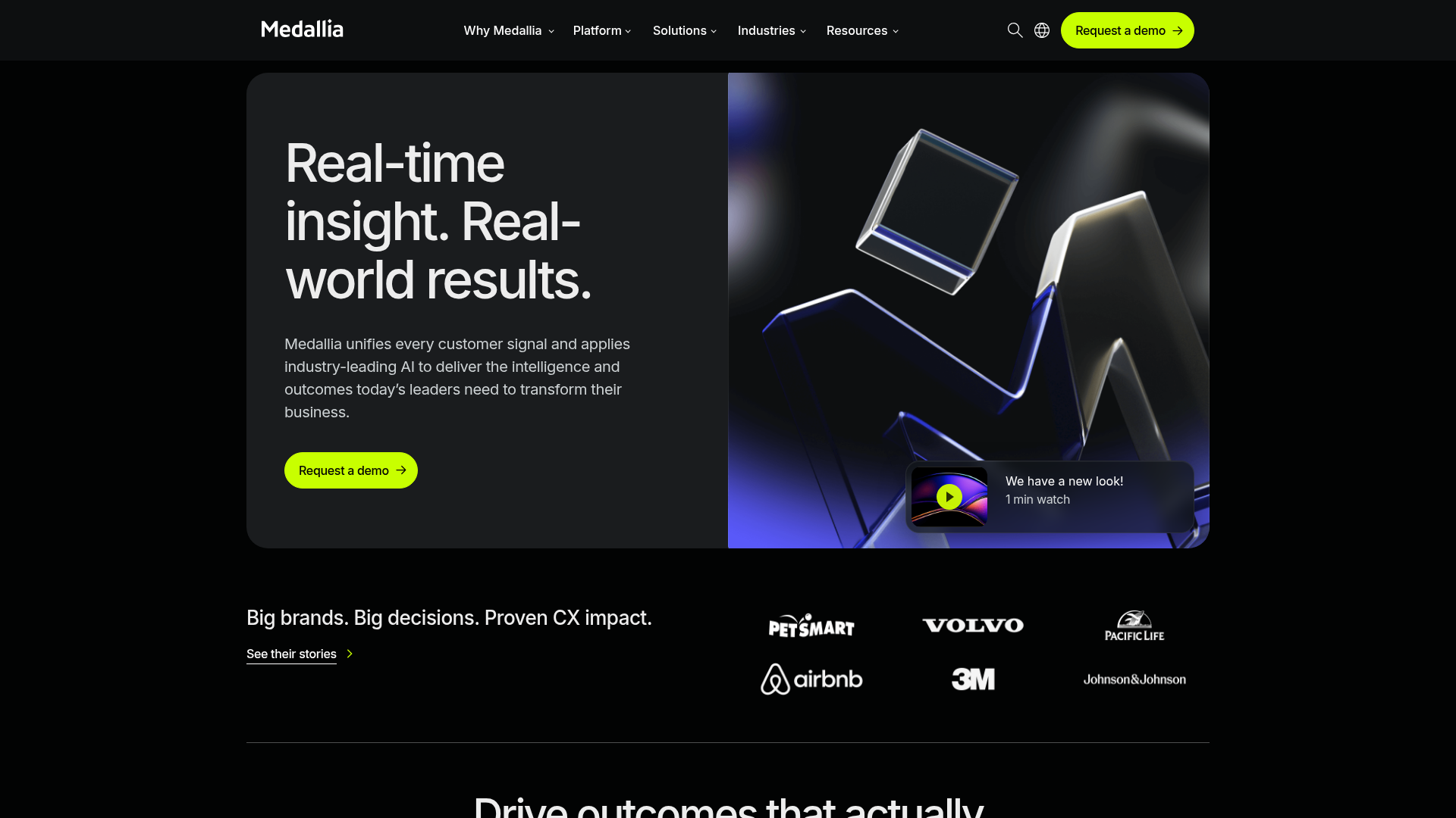 Medallia Ideas homepage