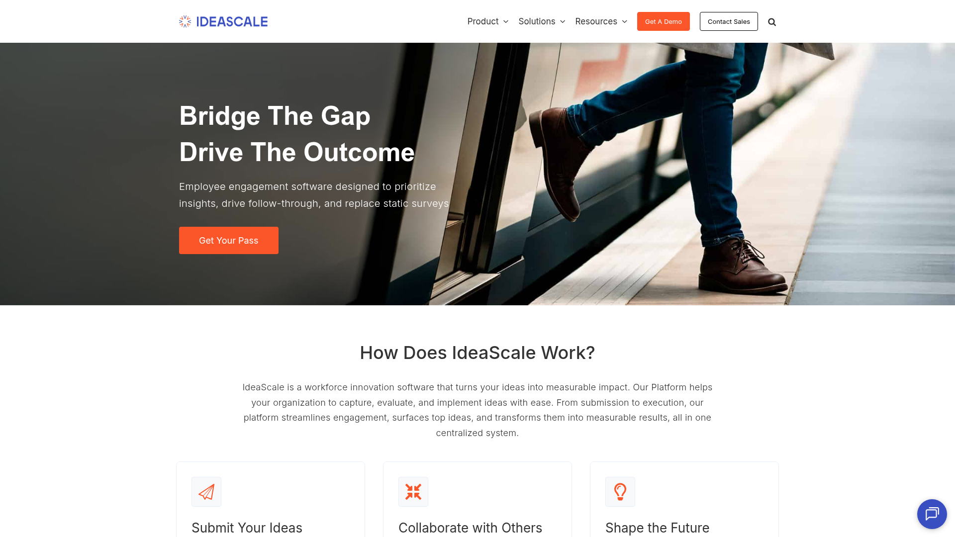 IdeaScale homepage