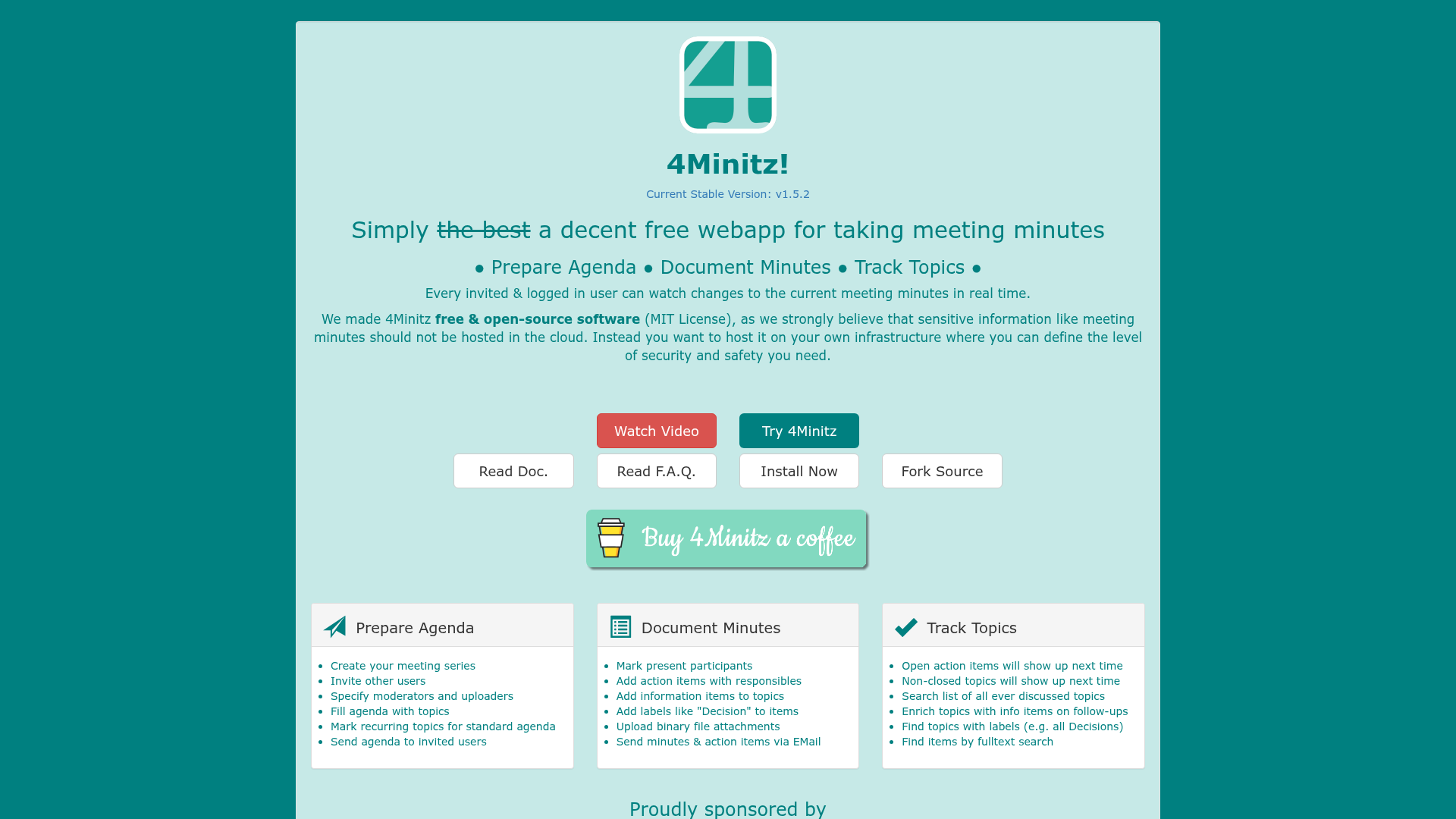 4Minitz homepage