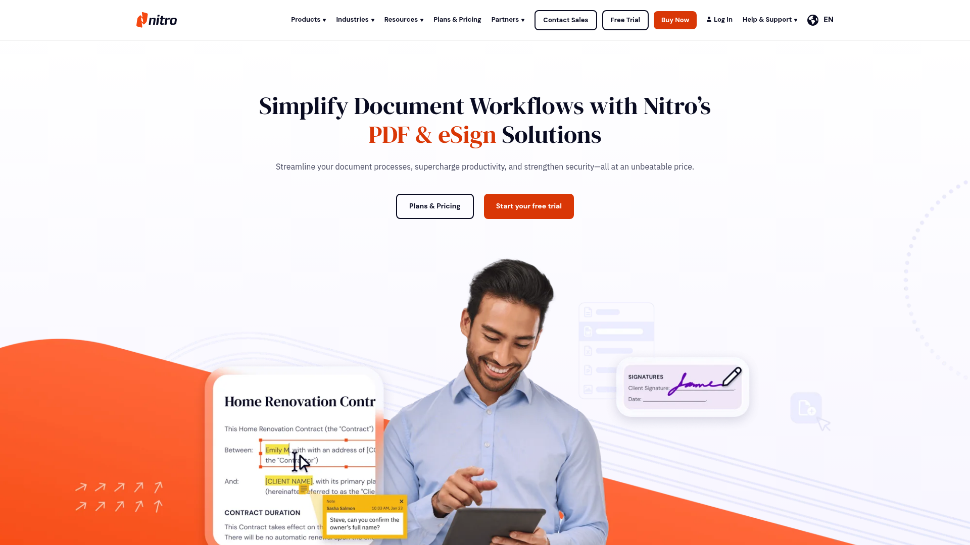 Nitro PDF Pro homepage