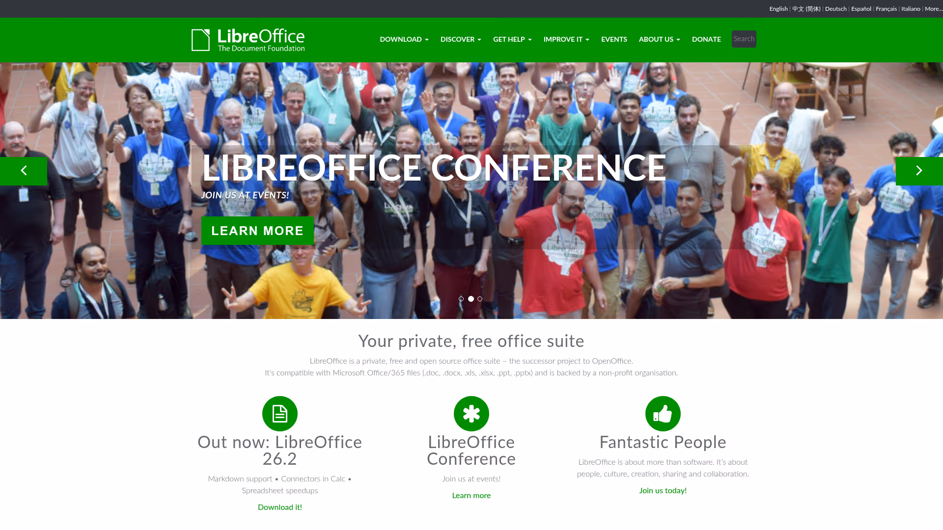 LibreOffice Draw homepage