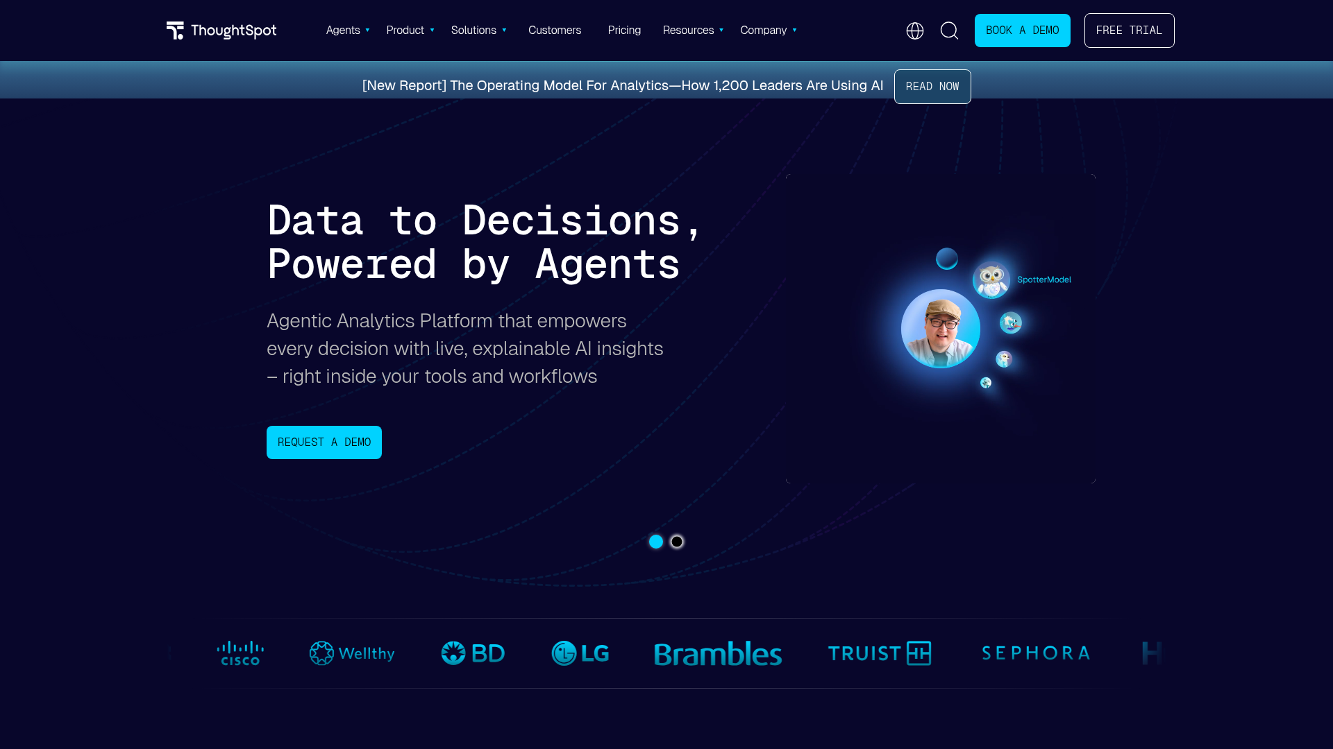 ThoughtSpot homepage