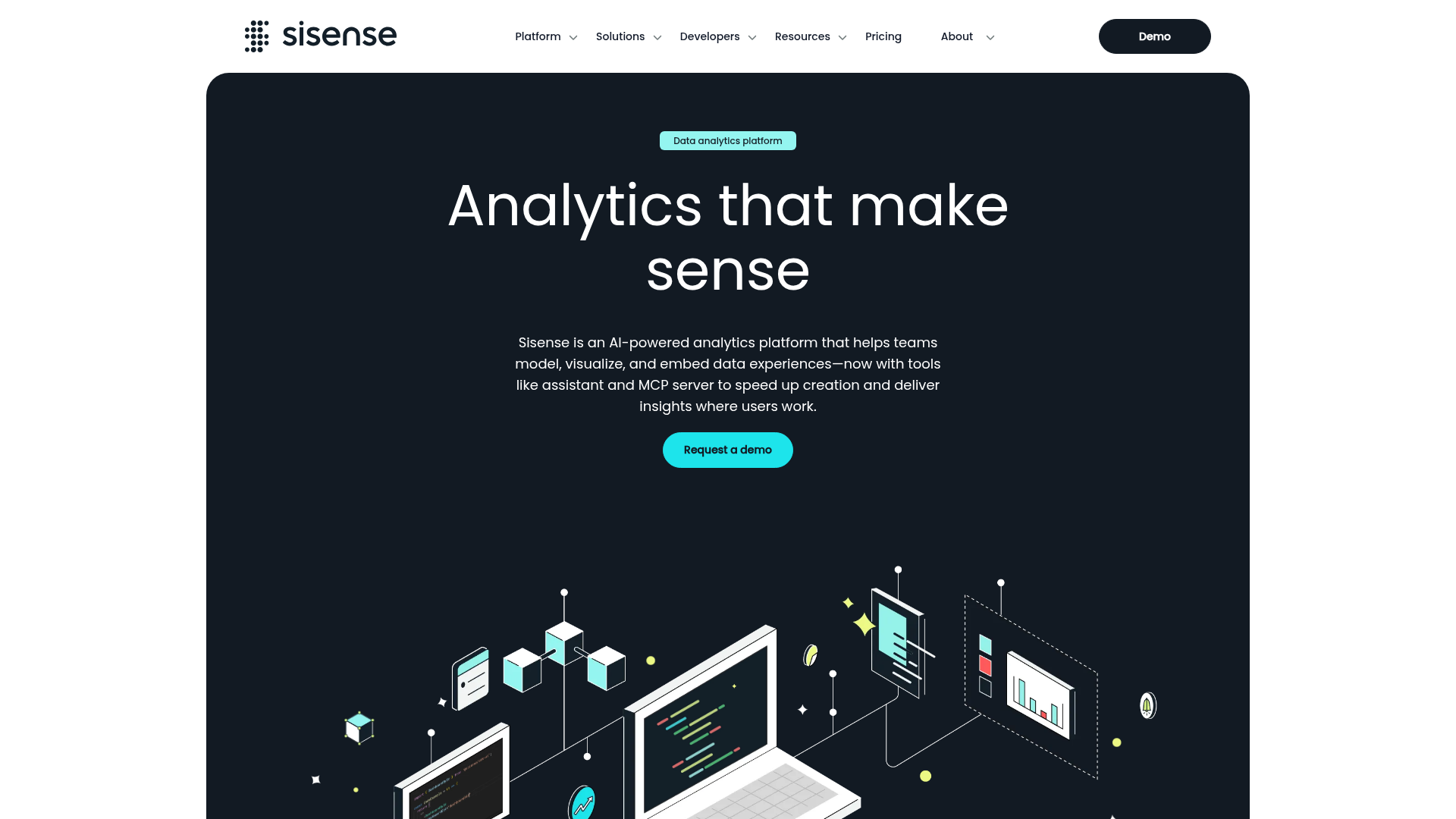 Sisense homepage