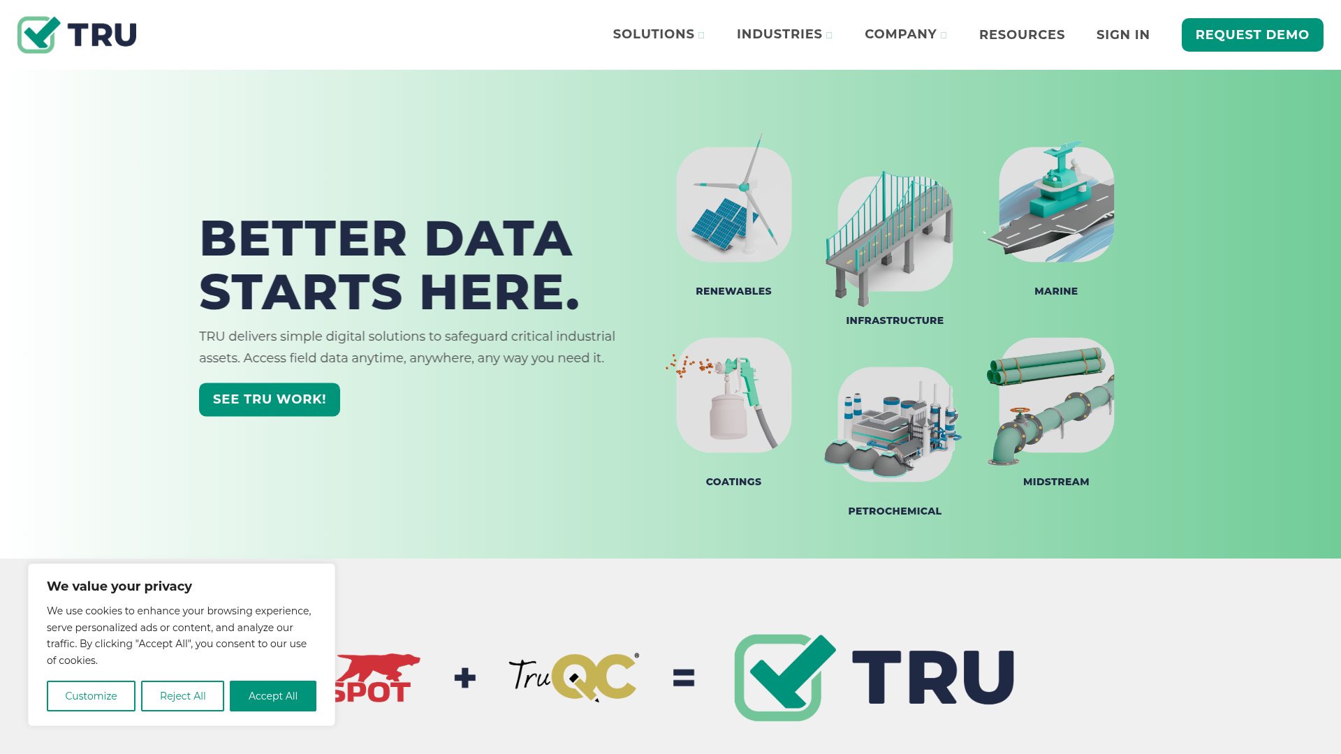 TruPeer homepage