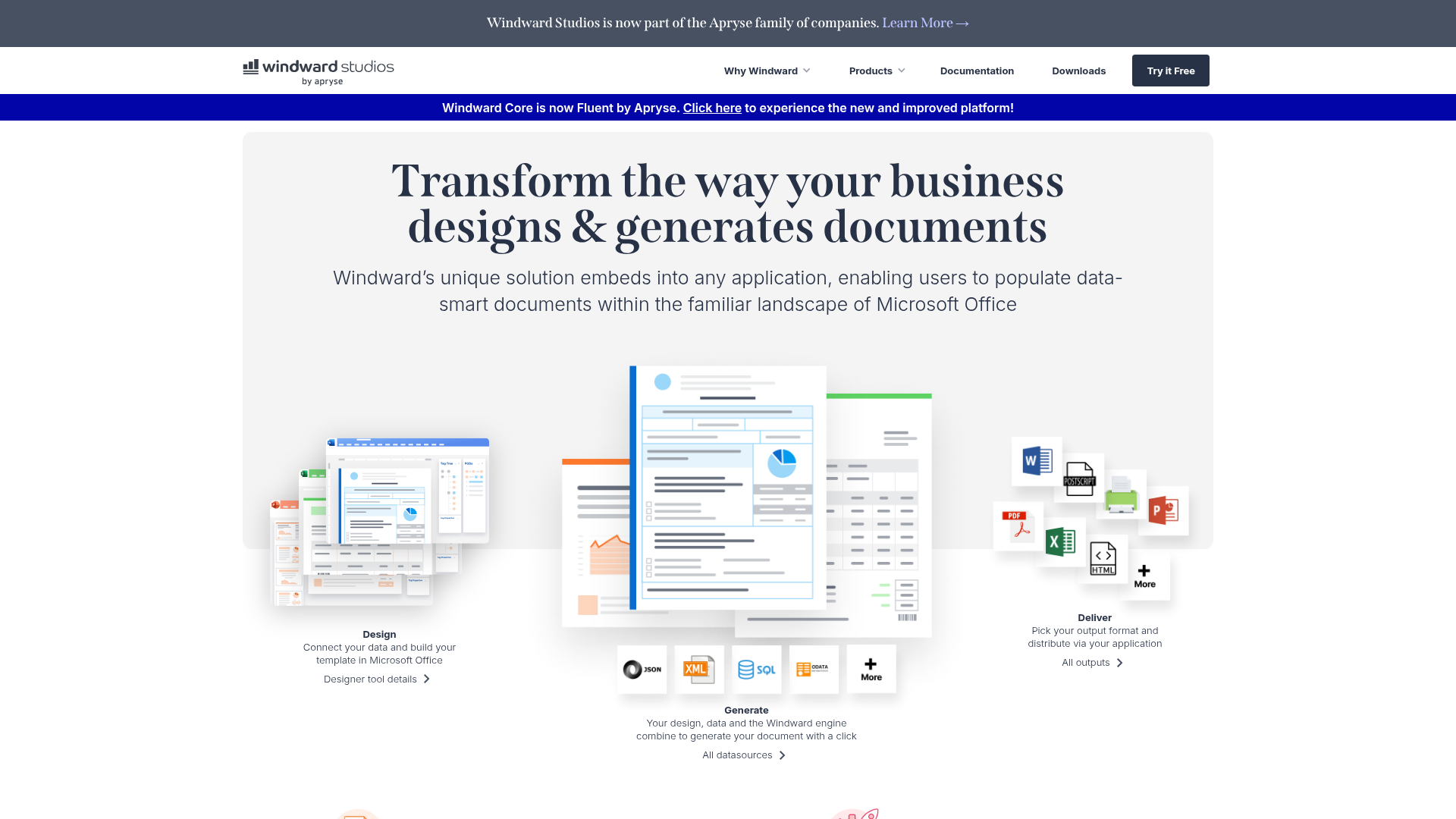 Windward Studios homepage