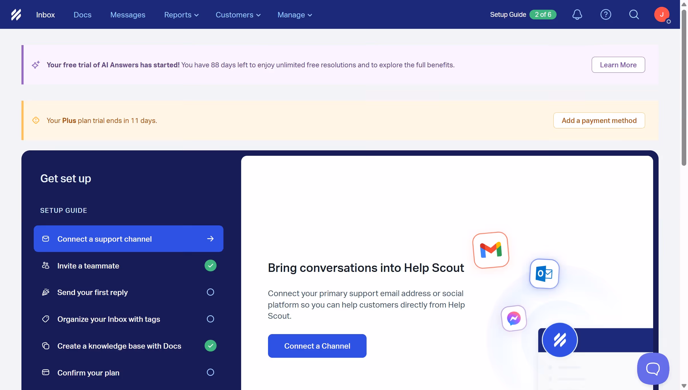 How to respond to inbox messages in HelpScout