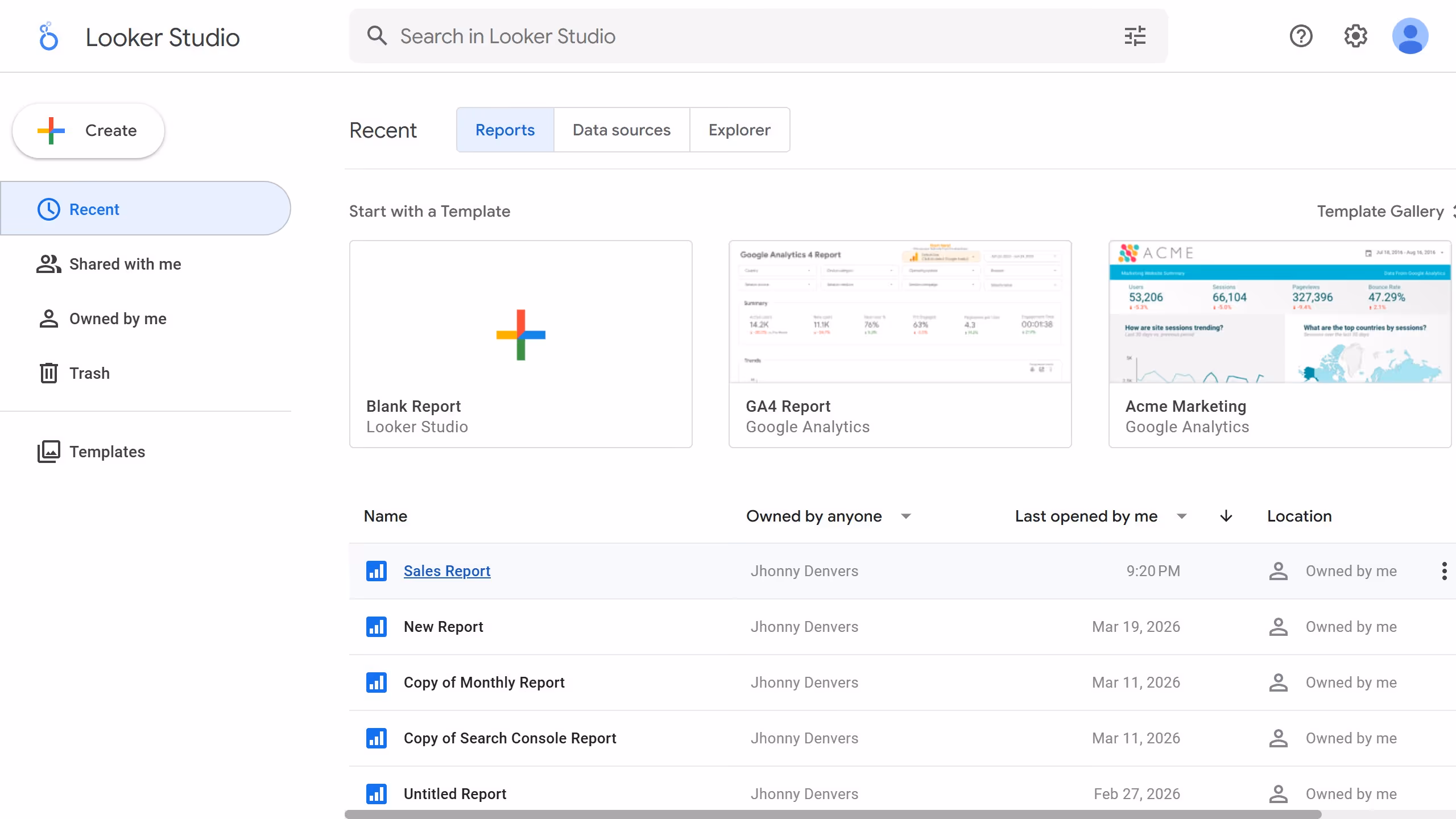 How to align a table chart title to the center in Looker Studio