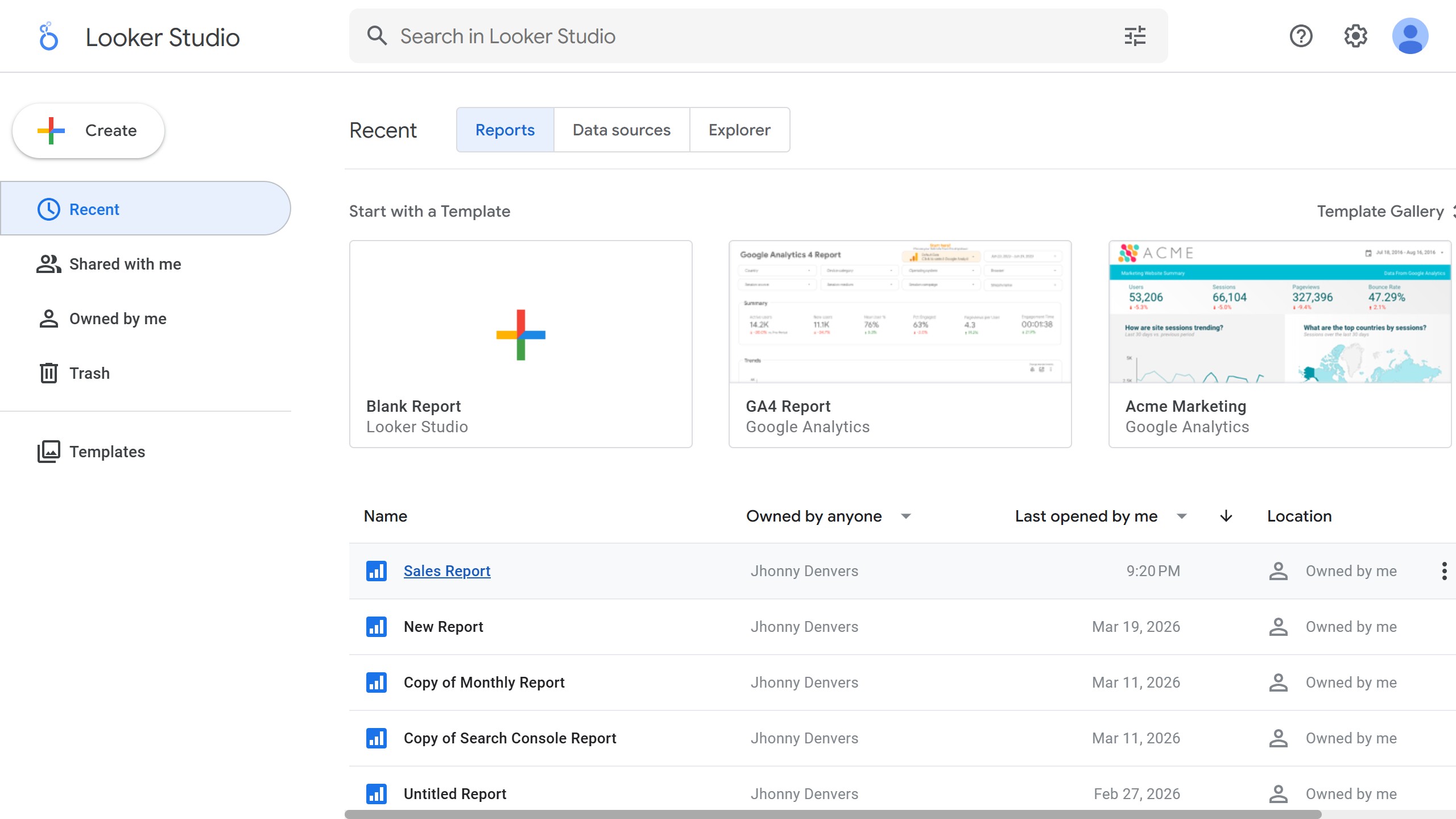 How to align a table chart title to the center in Looker Studio