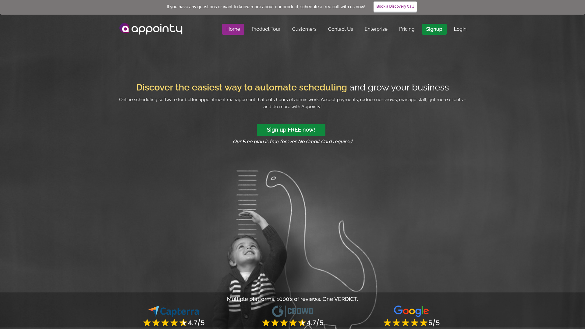 Appointy homepage