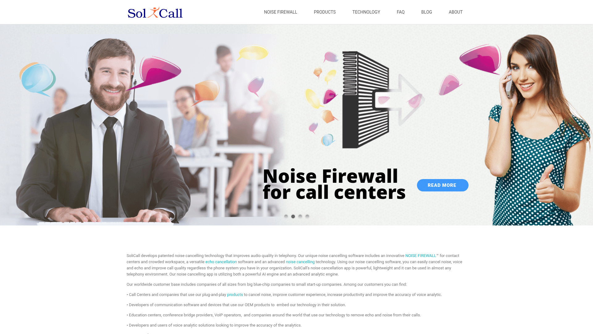 SoliCall Pro homepage