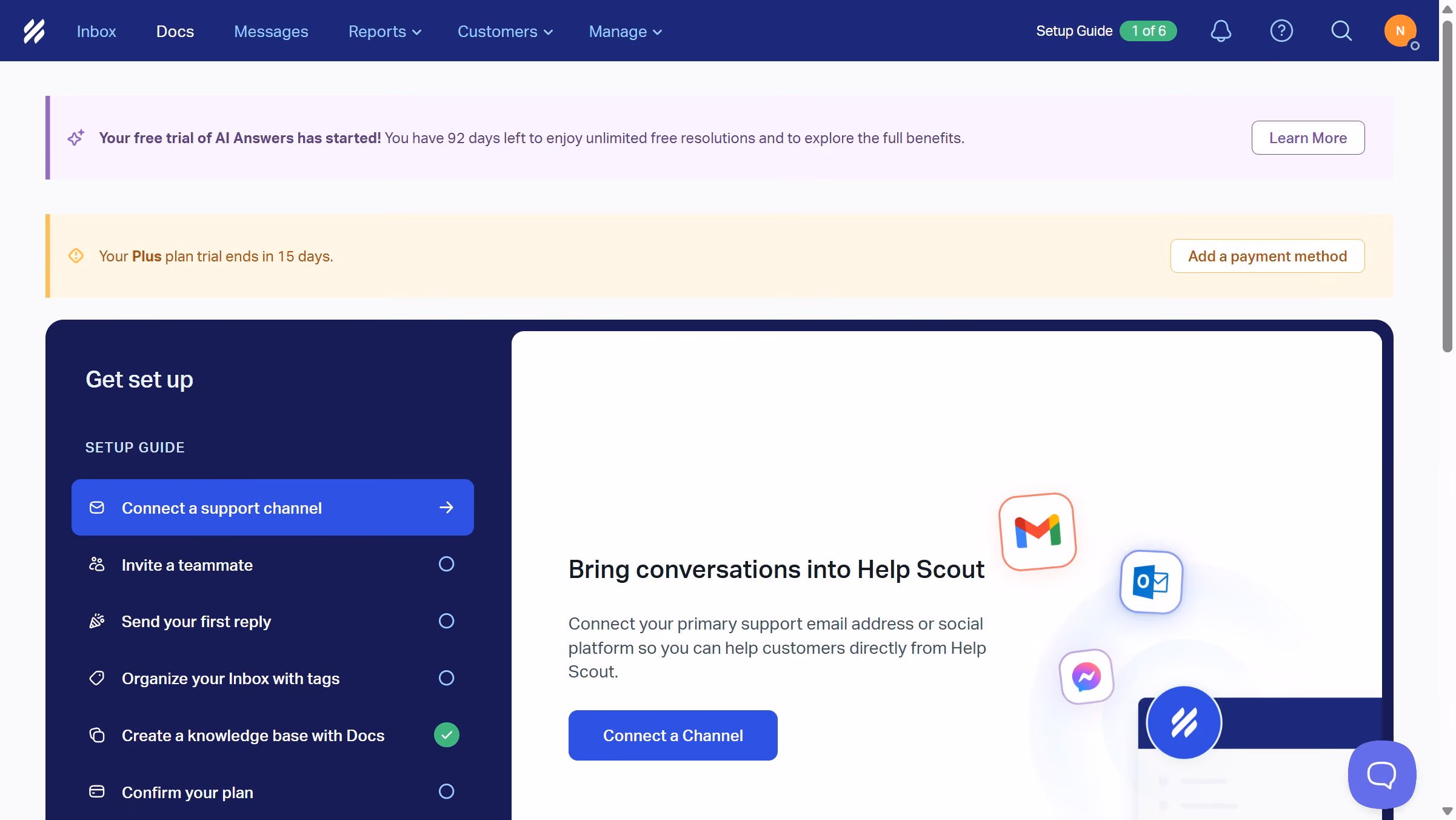 How to add a code in docs article in HelpScout