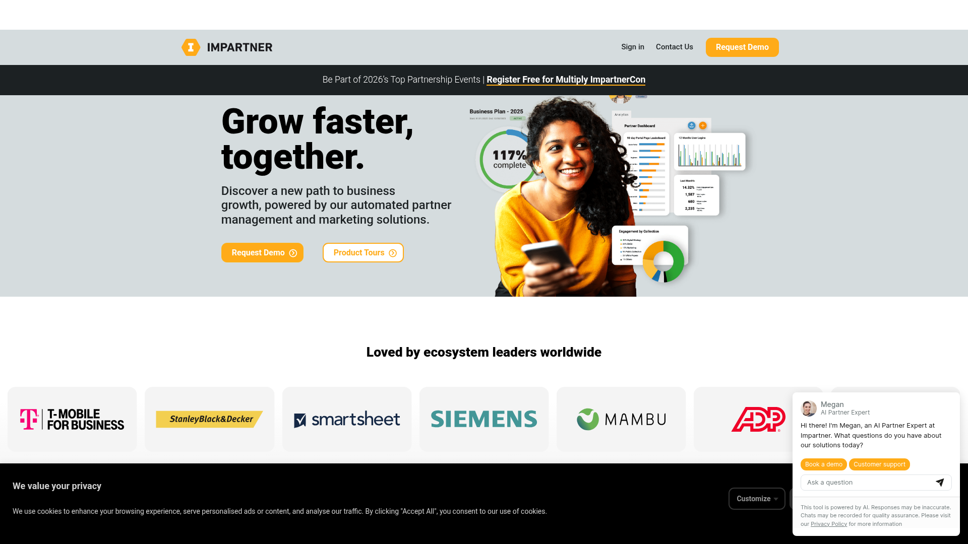 Impartner channel enablement tool screenshot