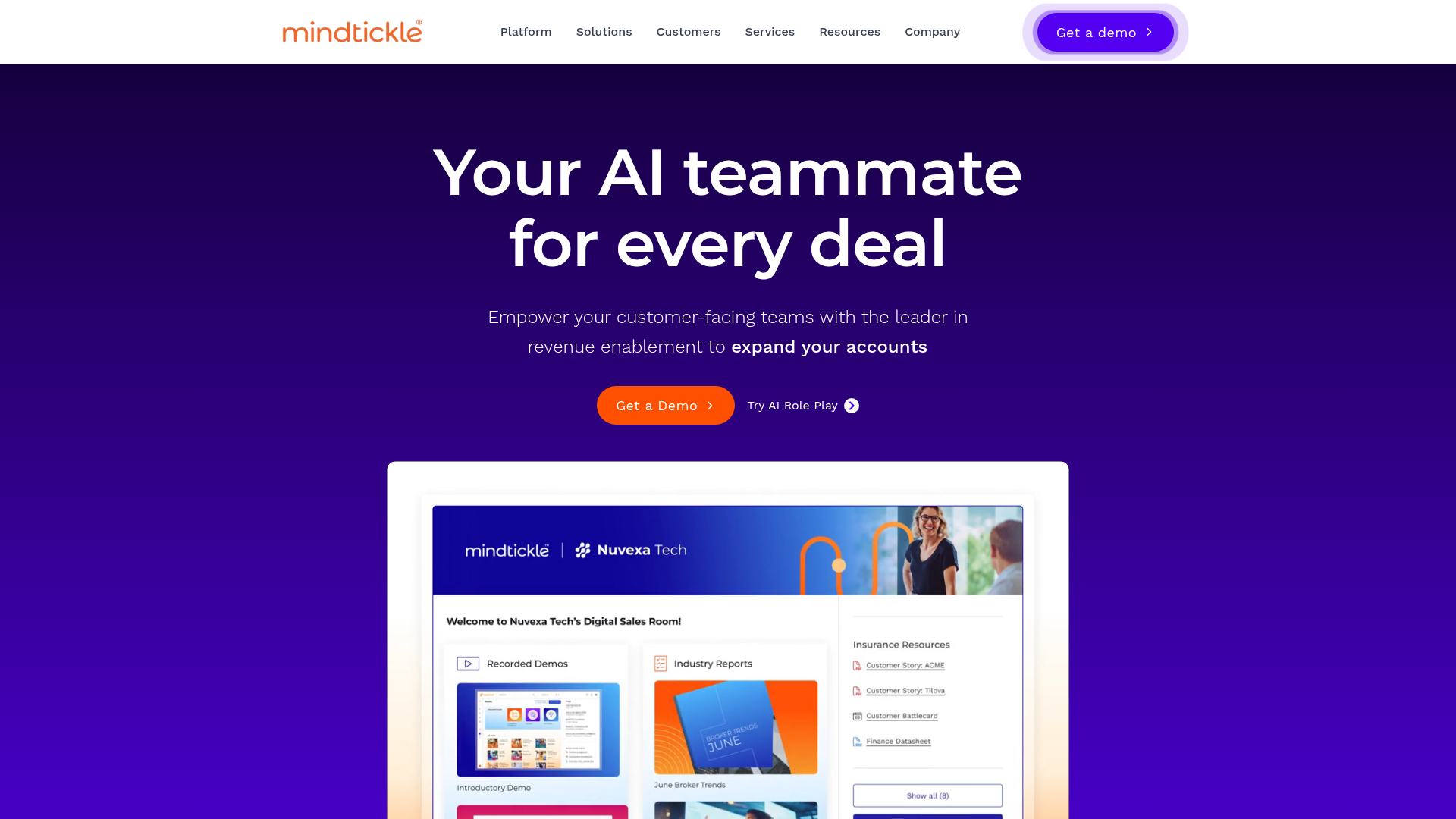 Mindtickle readiness platform screenshot