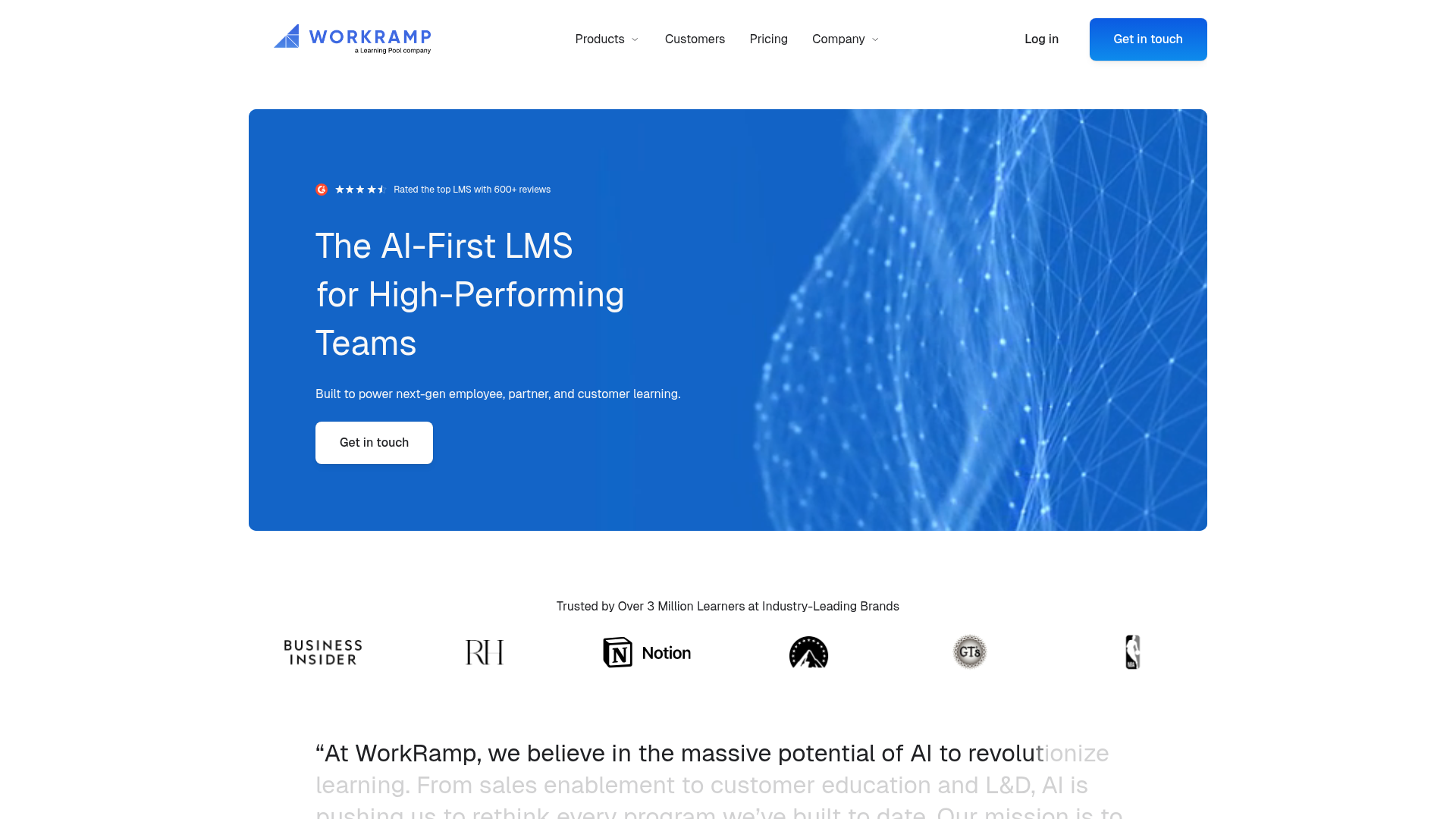 WorkRamp channel enablement tool screenshot