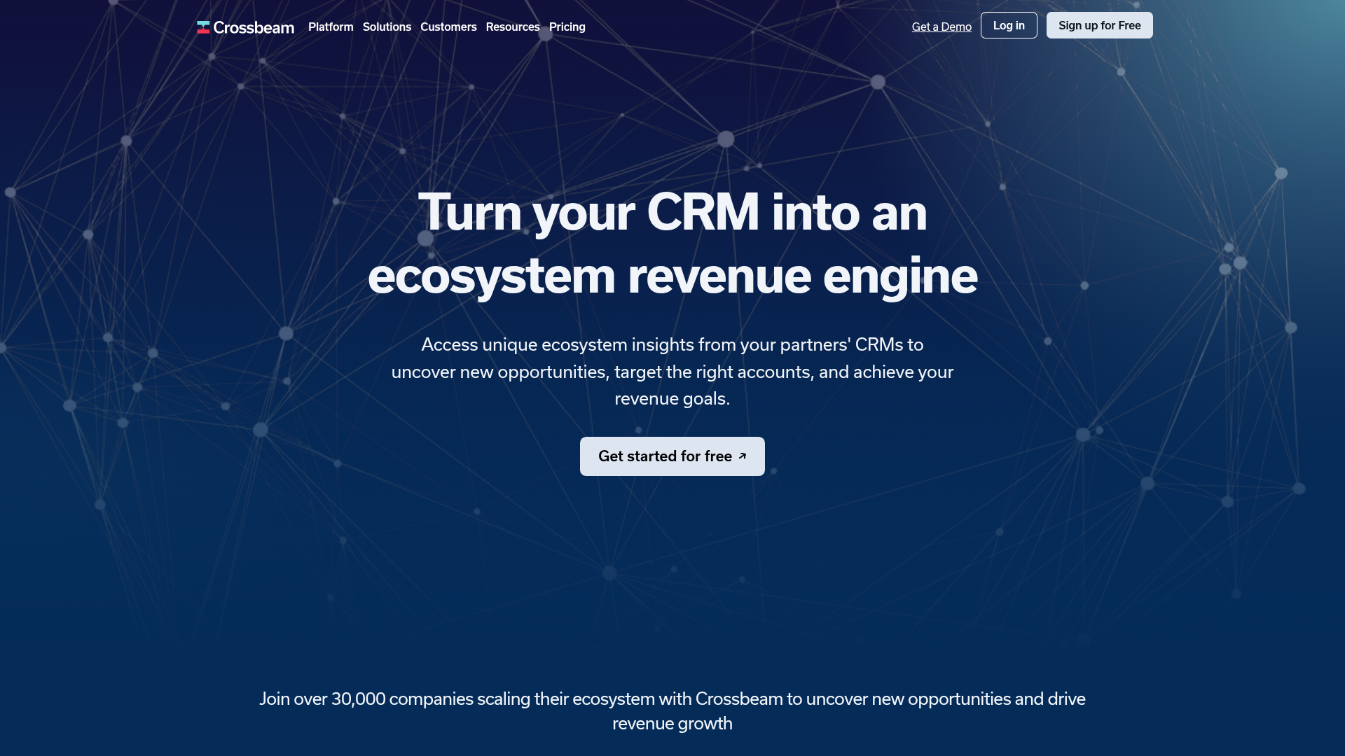 Crossbeam ecosystem intelligence tool screenshot