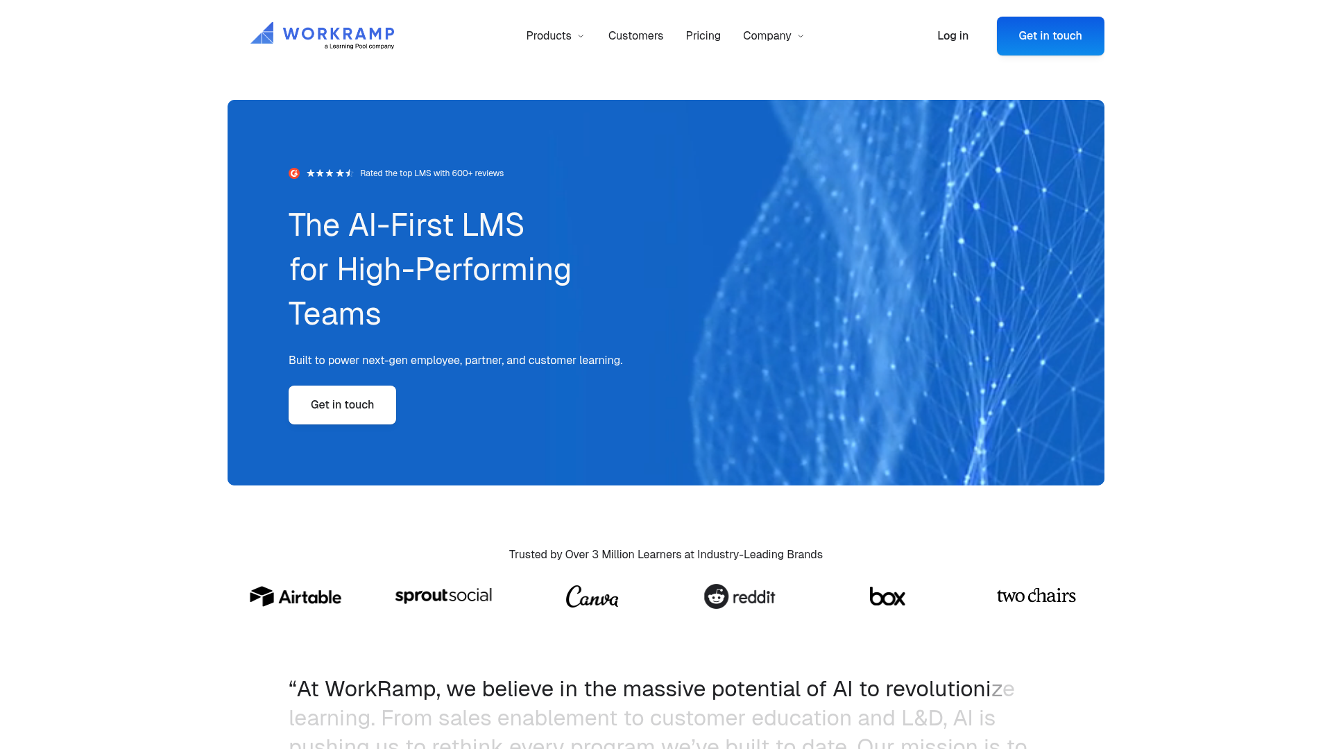 WorkRamp channel enablement tool