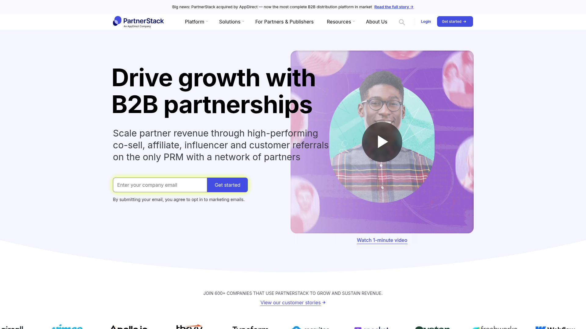 PartnerStack channel enablement tool