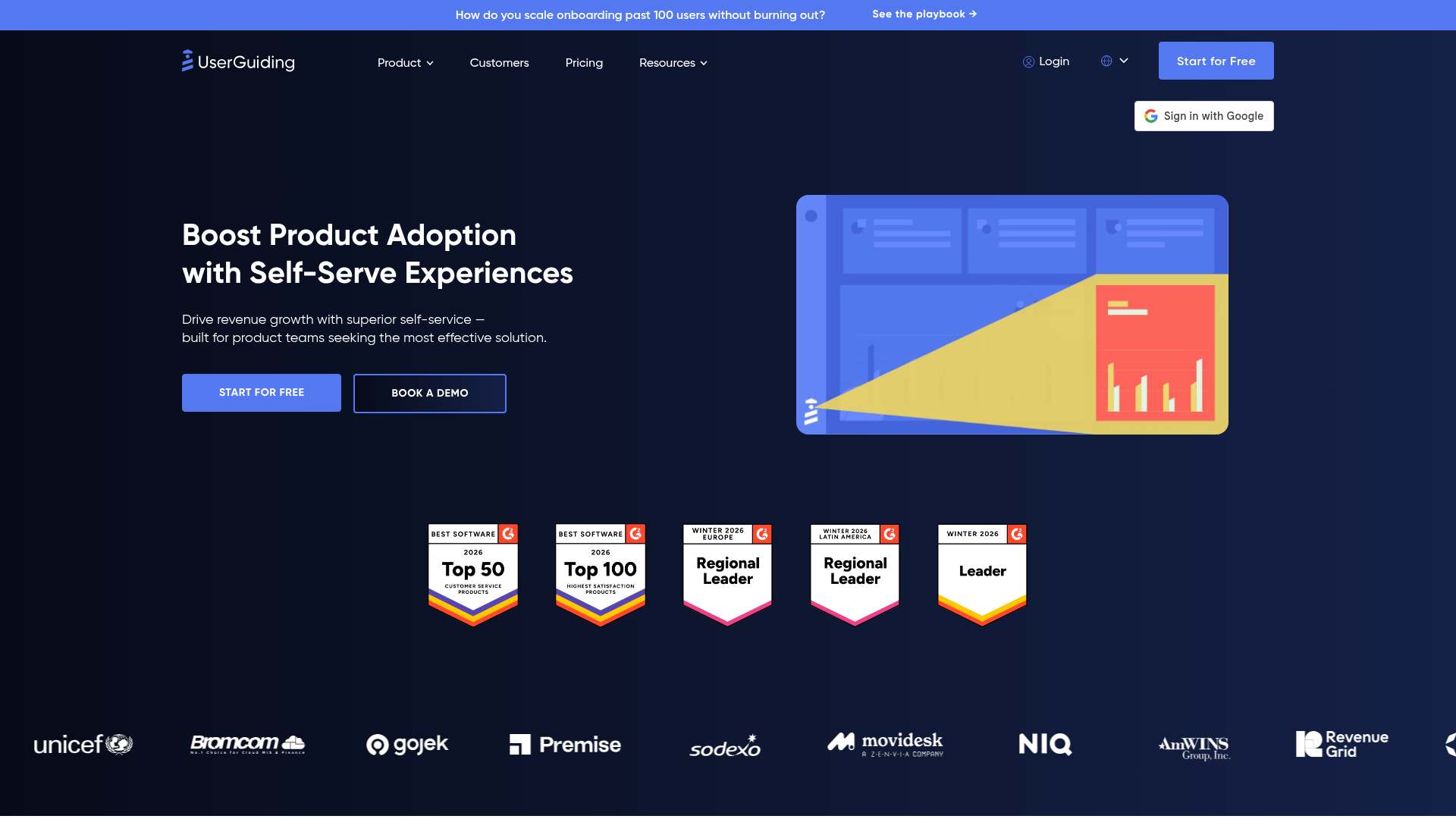 UserGuiding budget-friendly onboarding tool for SaaS