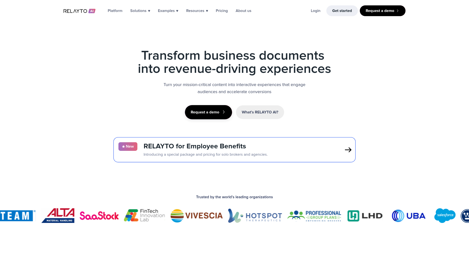 RELAYTO homepage