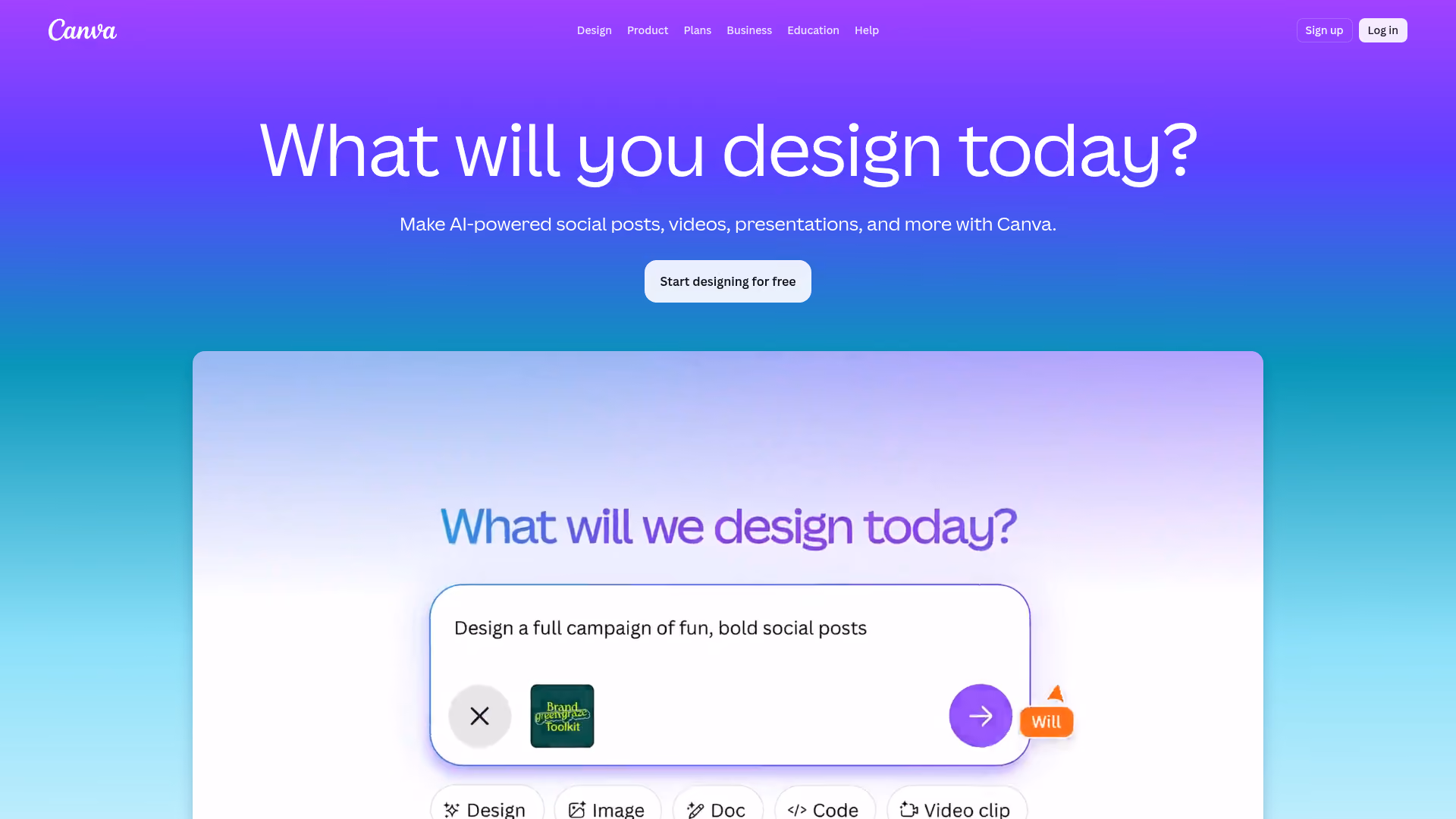 Canva design platform
