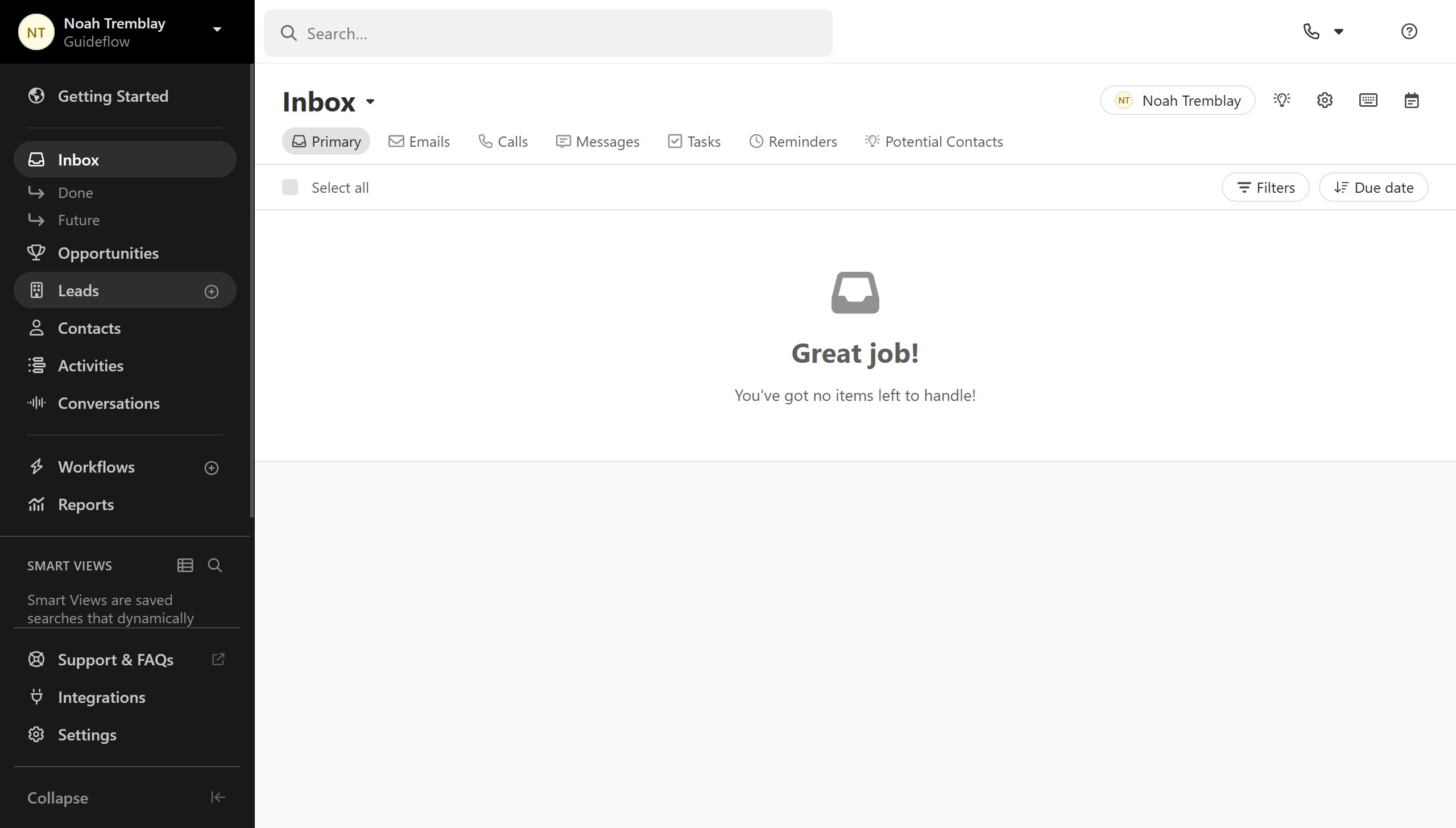 How to manually add leads on Close.com