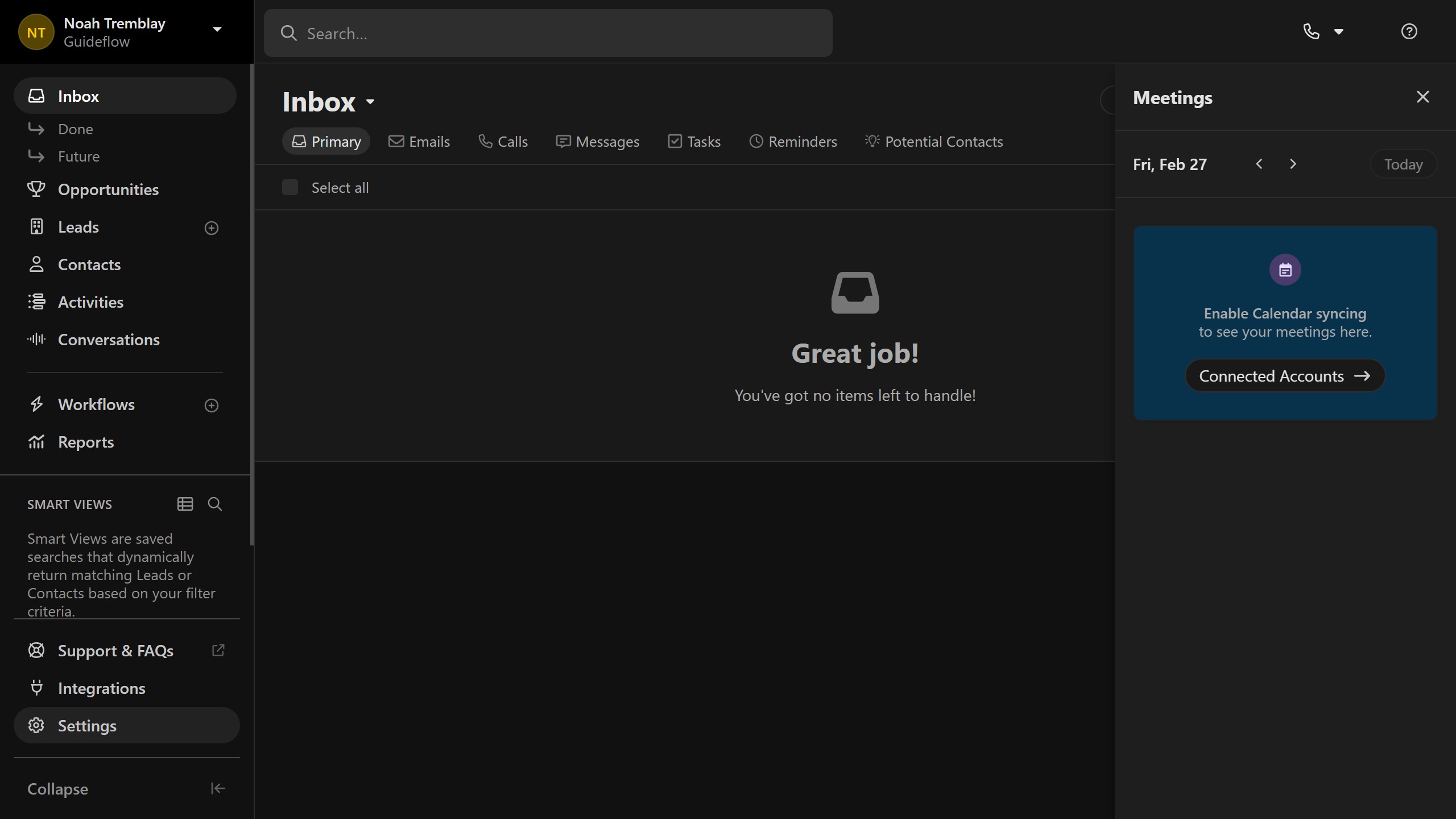 How to connect a Zoom account on Close.com