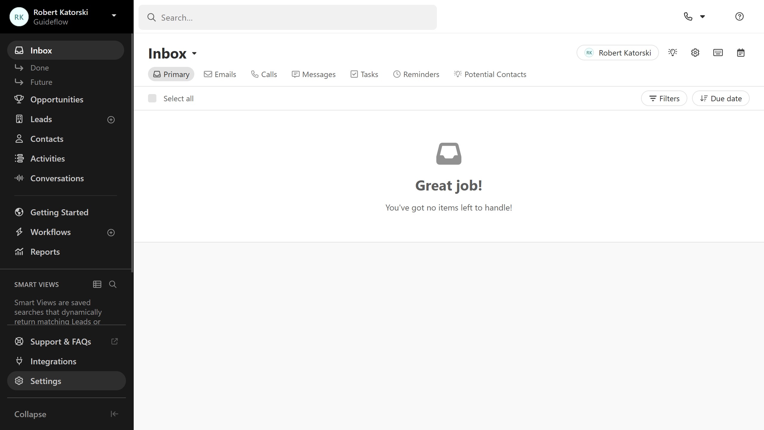 How to disable manage team smart views permission for a role in Close.com