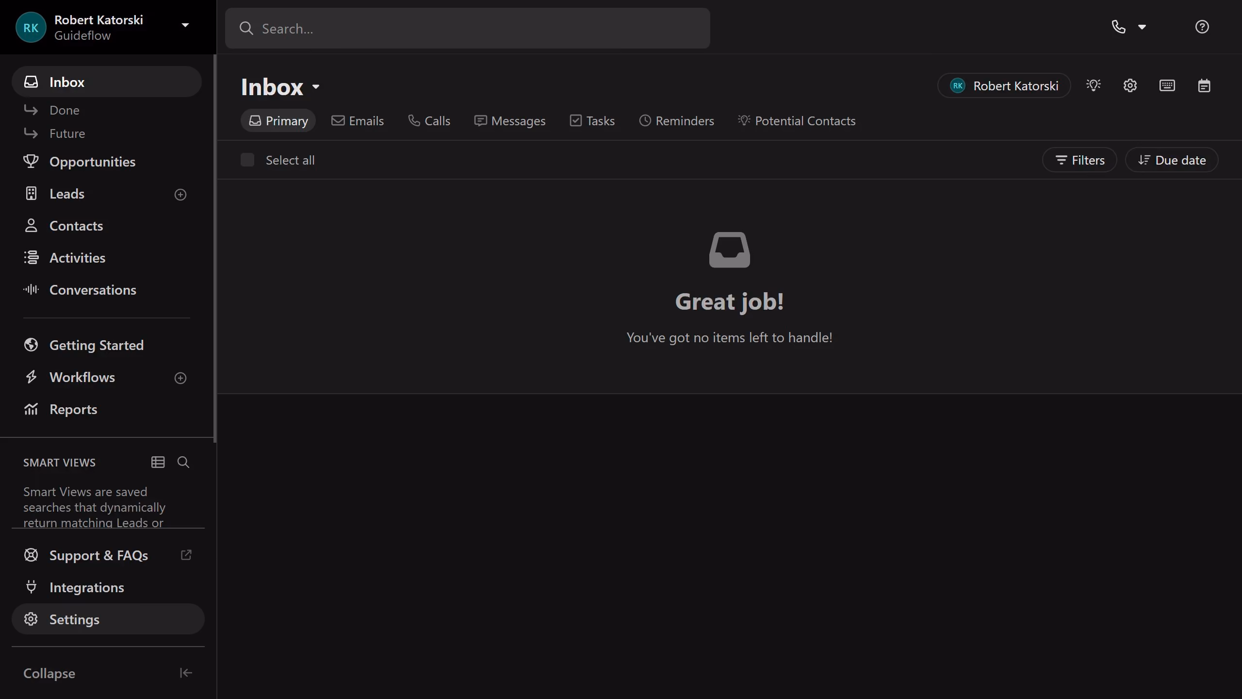 How to enable manage workflows permission for a role in Close.com