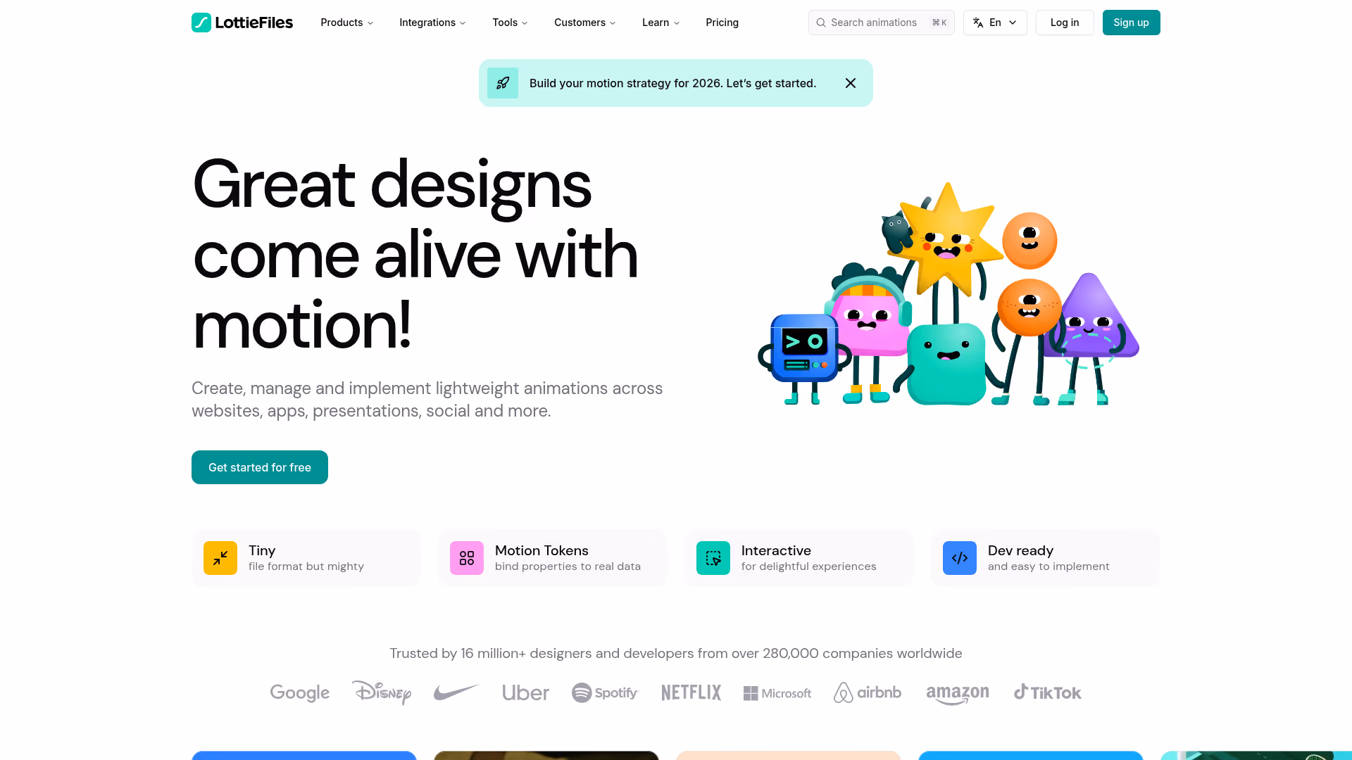LottieFiles animation platform