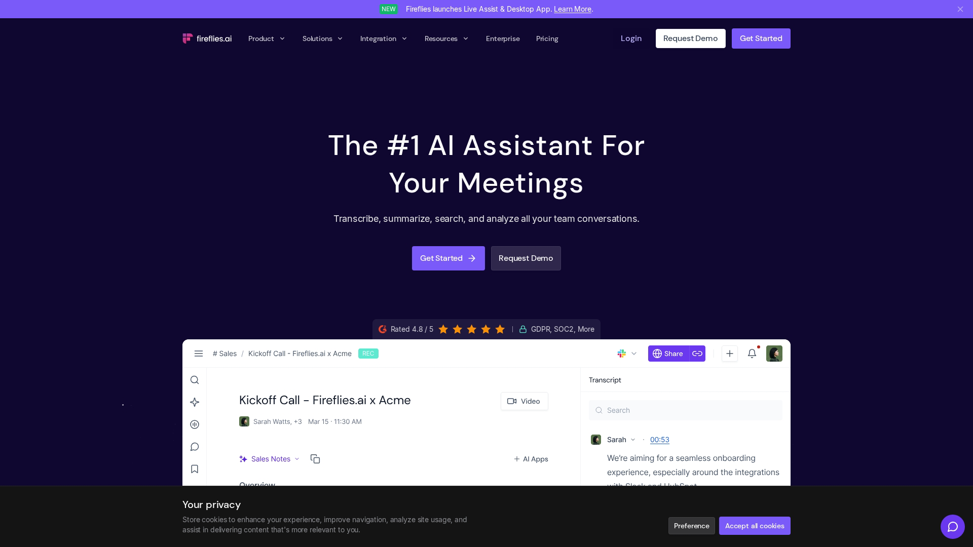 8. Fireflies: best ai voice assistant for sales call analysis 8. Fireflies: best ai voice assistant for sales call analysis