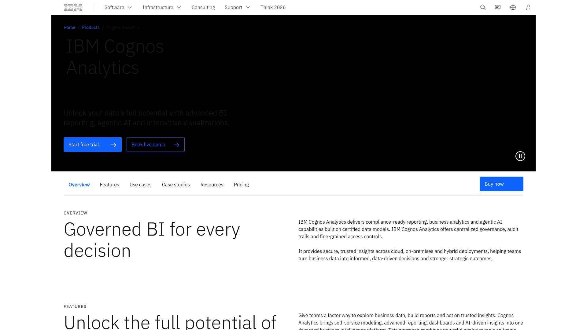 12. IBM Cognos Analytics
