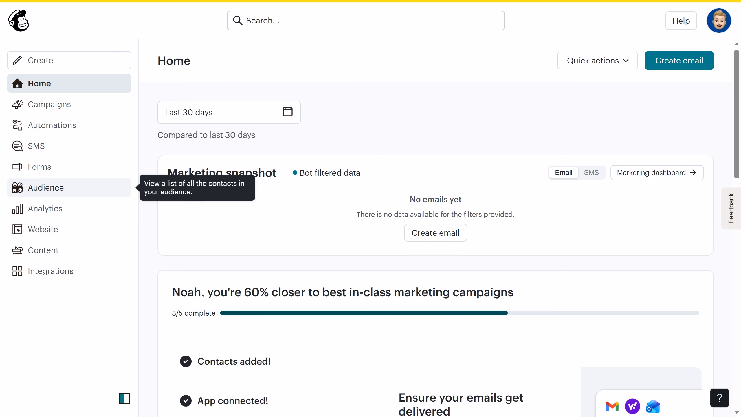 How to create a content block with an embed video on a survey in Mailchimp