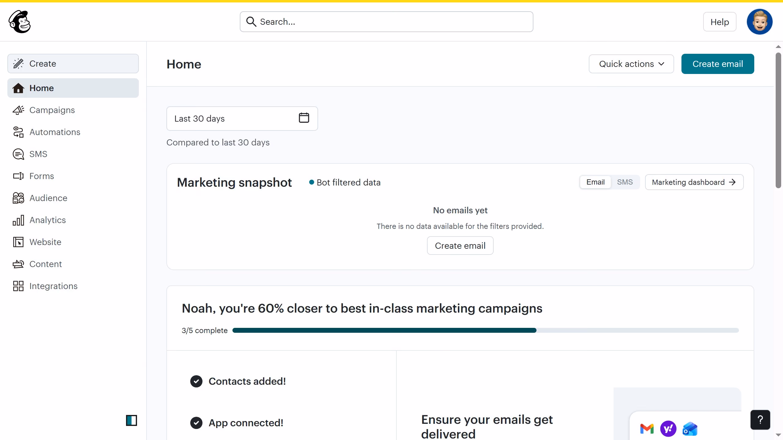 How to create a regular email campaign in Mailchimp