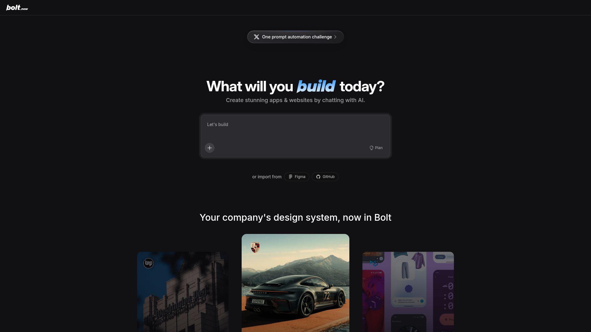 1. Bolt.new 1. Bolt.new