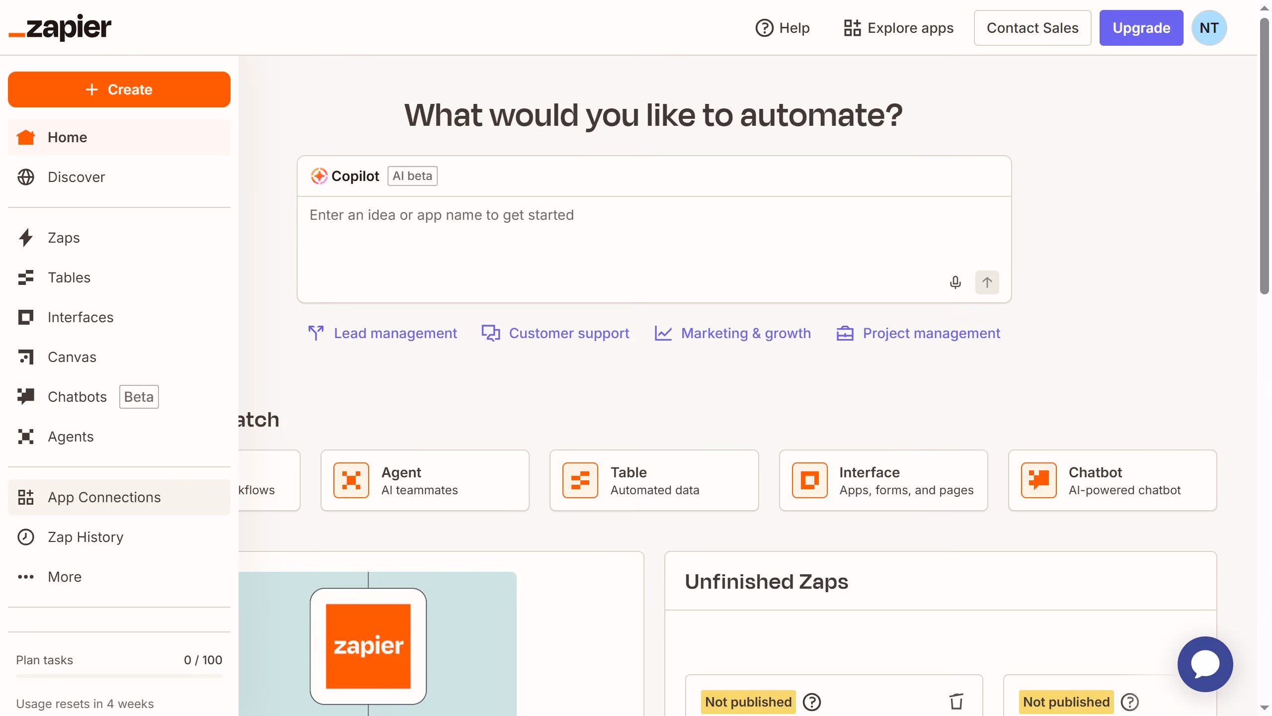 How to filter expired active apps in Zapier