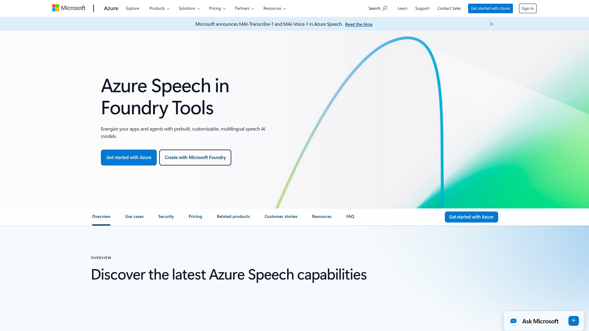 6. Microsoft Azure Speech