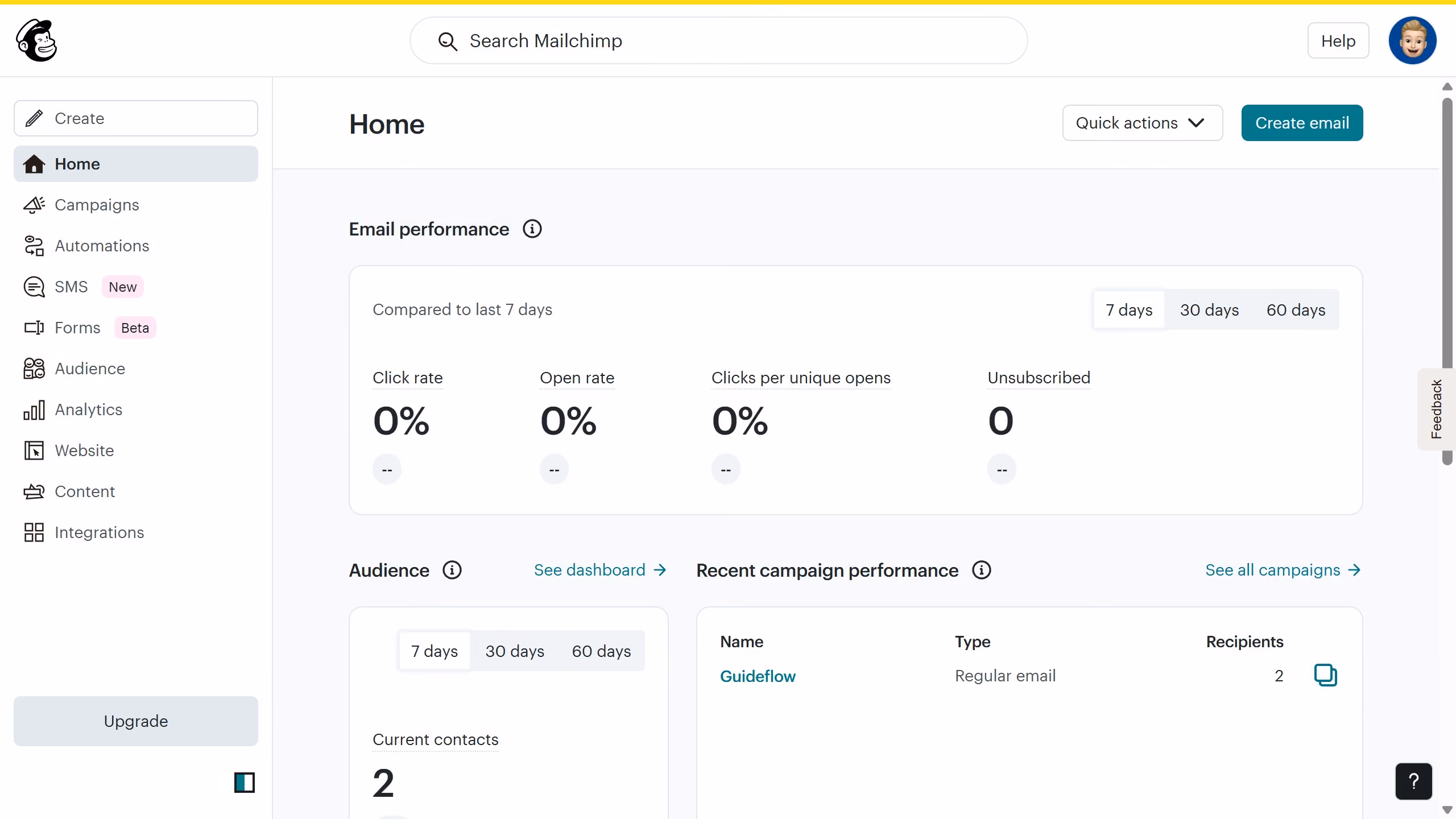 How to view contacts by their audience tag in Mailchimp
