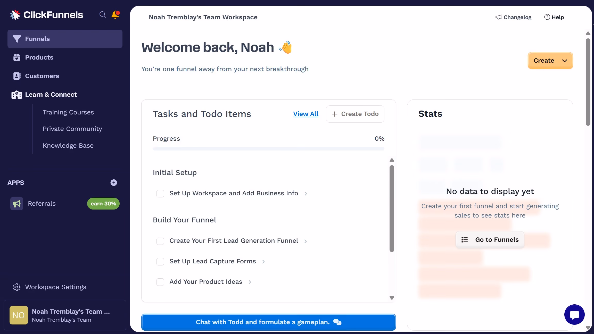 How to toggle column visibility in ClickFunnels