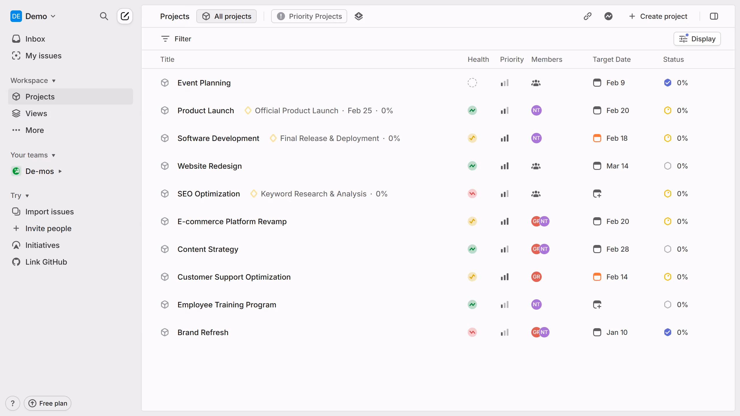 How to apply filters to a search on Linear