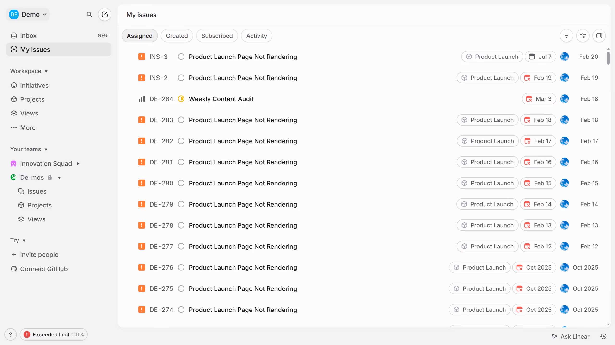 How to enable mobile app notifications on document changes on Linear