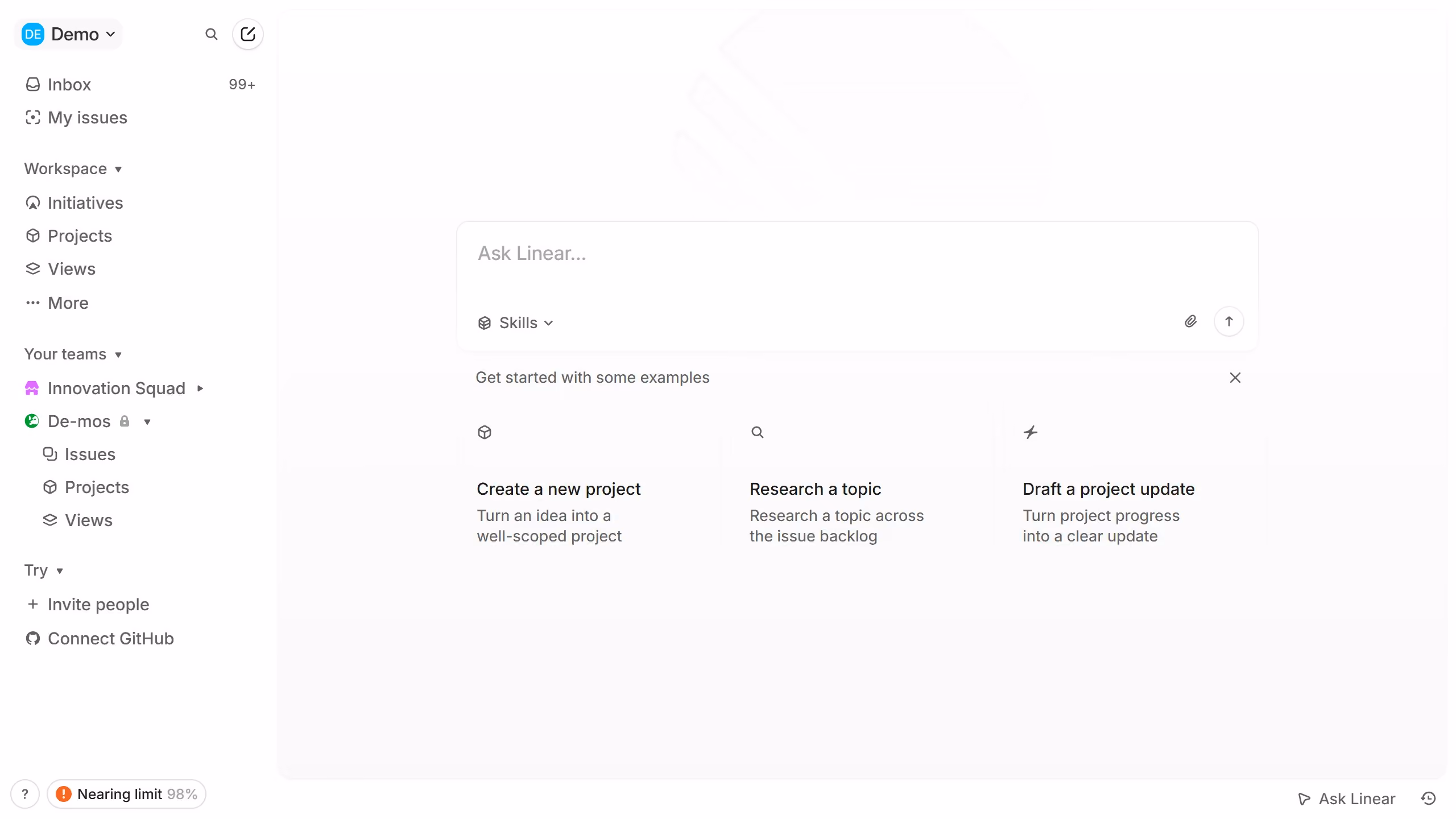 How to enable Linear app notifications for reminders and deadlines in Linear