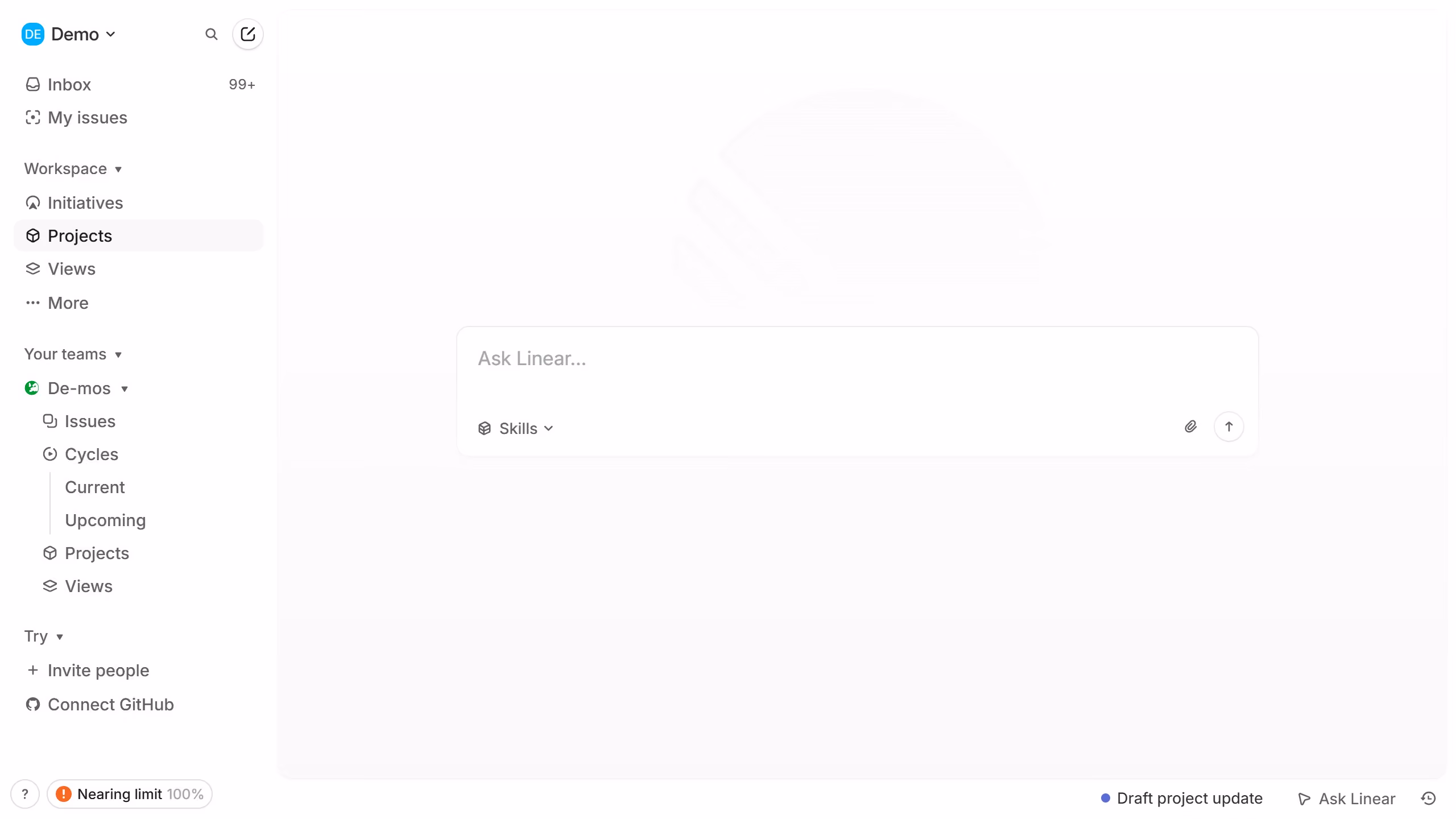 How to move milestones to a different project on Linear