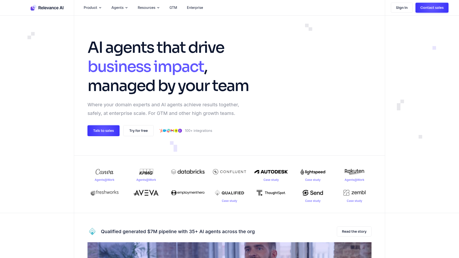 Relevance AI multi-agent workforce platform