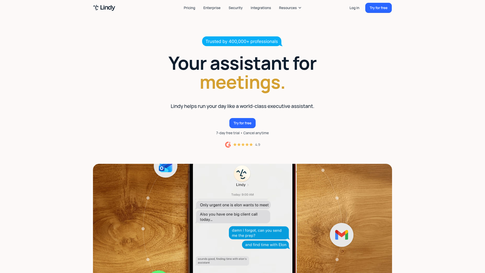Lindy AI assistant for work