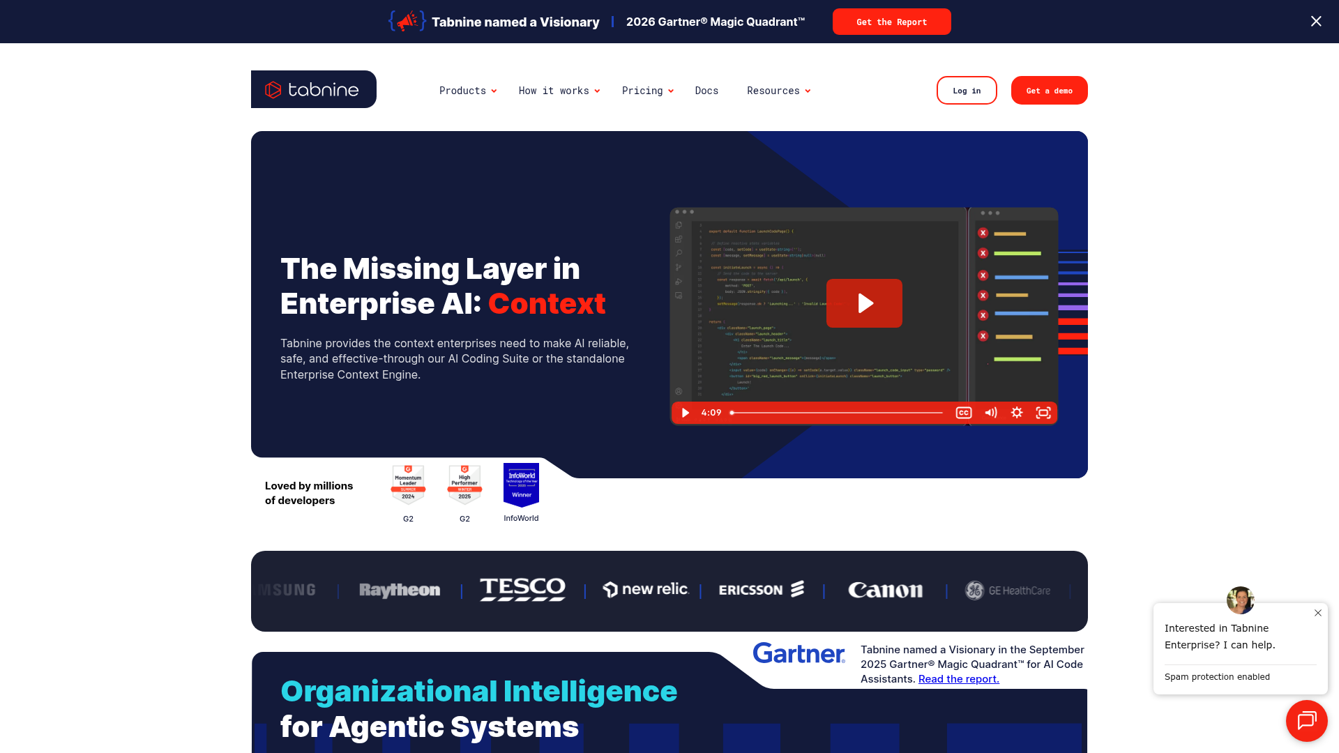 Tabnine AI coding assistant