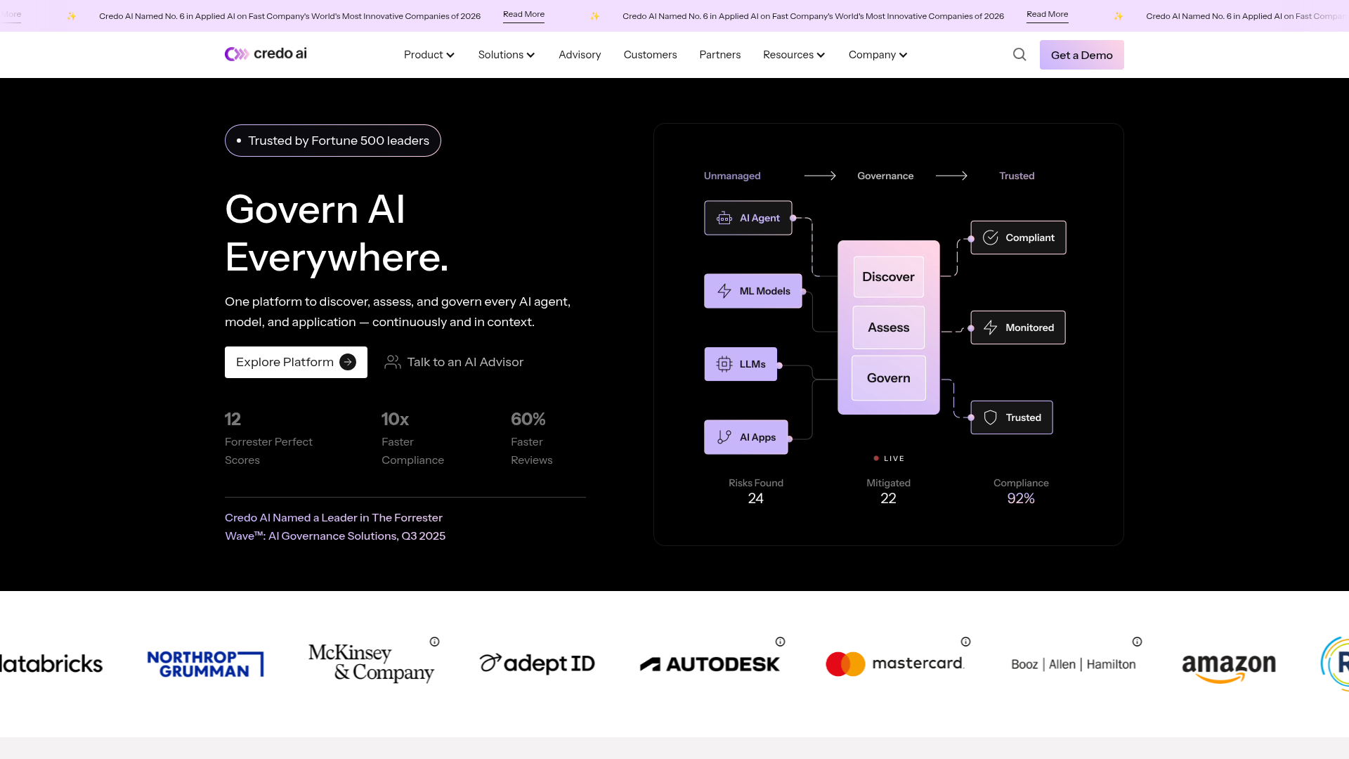 Credo AI homepage
