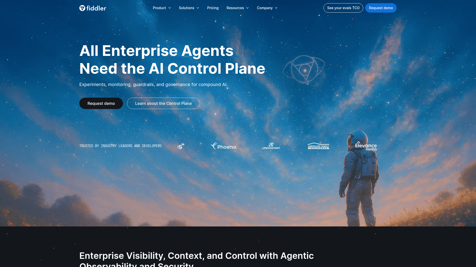 Fiddler AI homepage