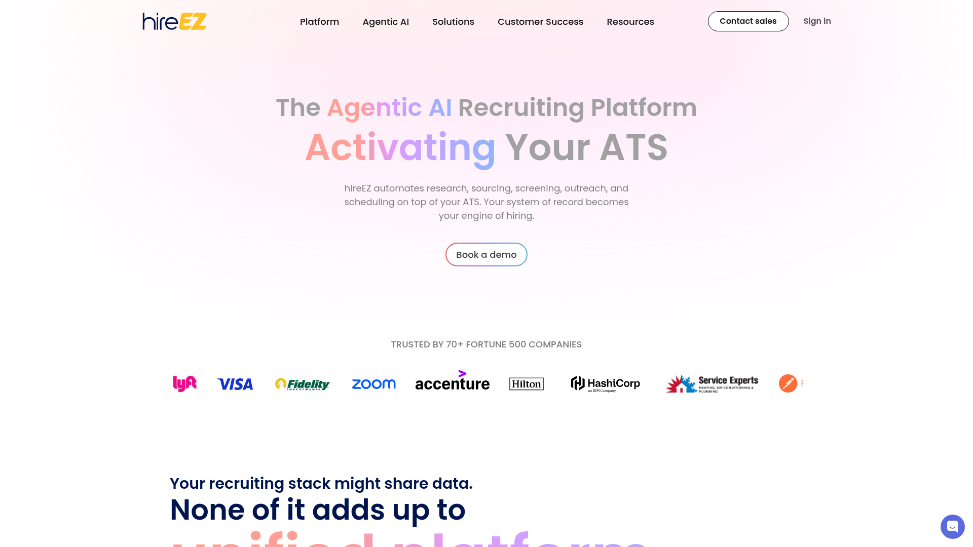 hireEZ AI sourcing platform