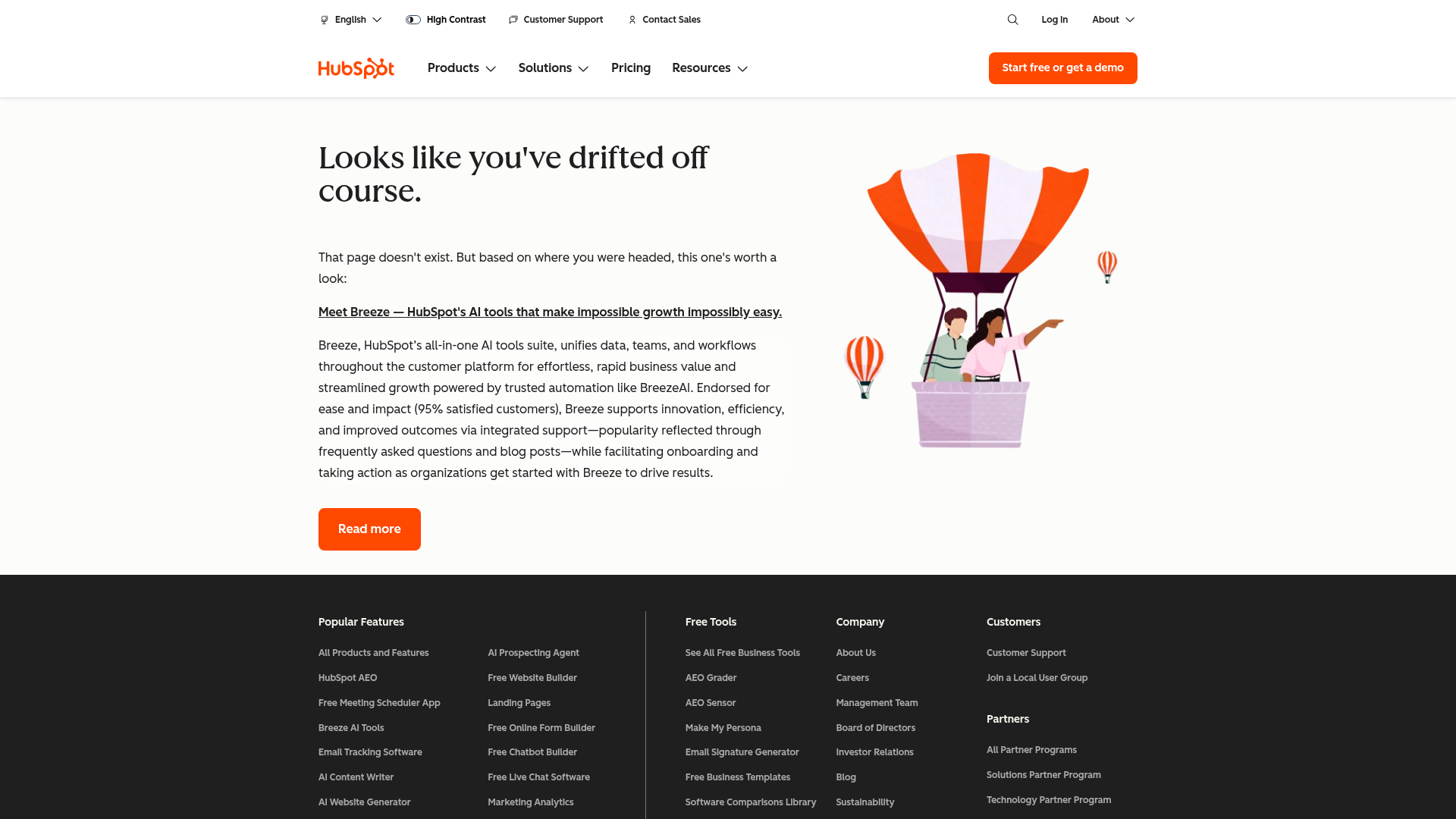 Breeze Intelligence by HubSpot homepage